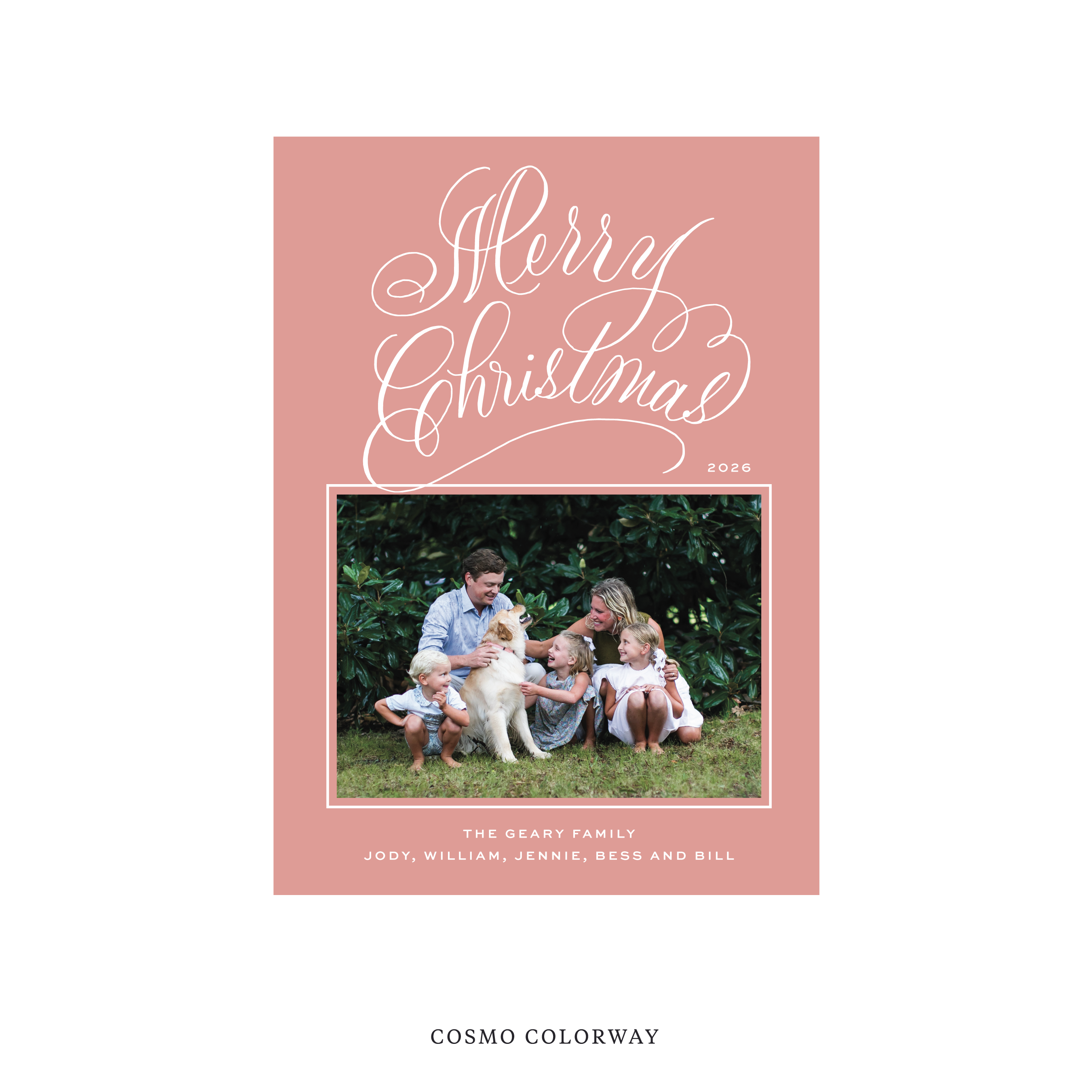 Blakely II Classic Flat Print Holiday Card, Medium