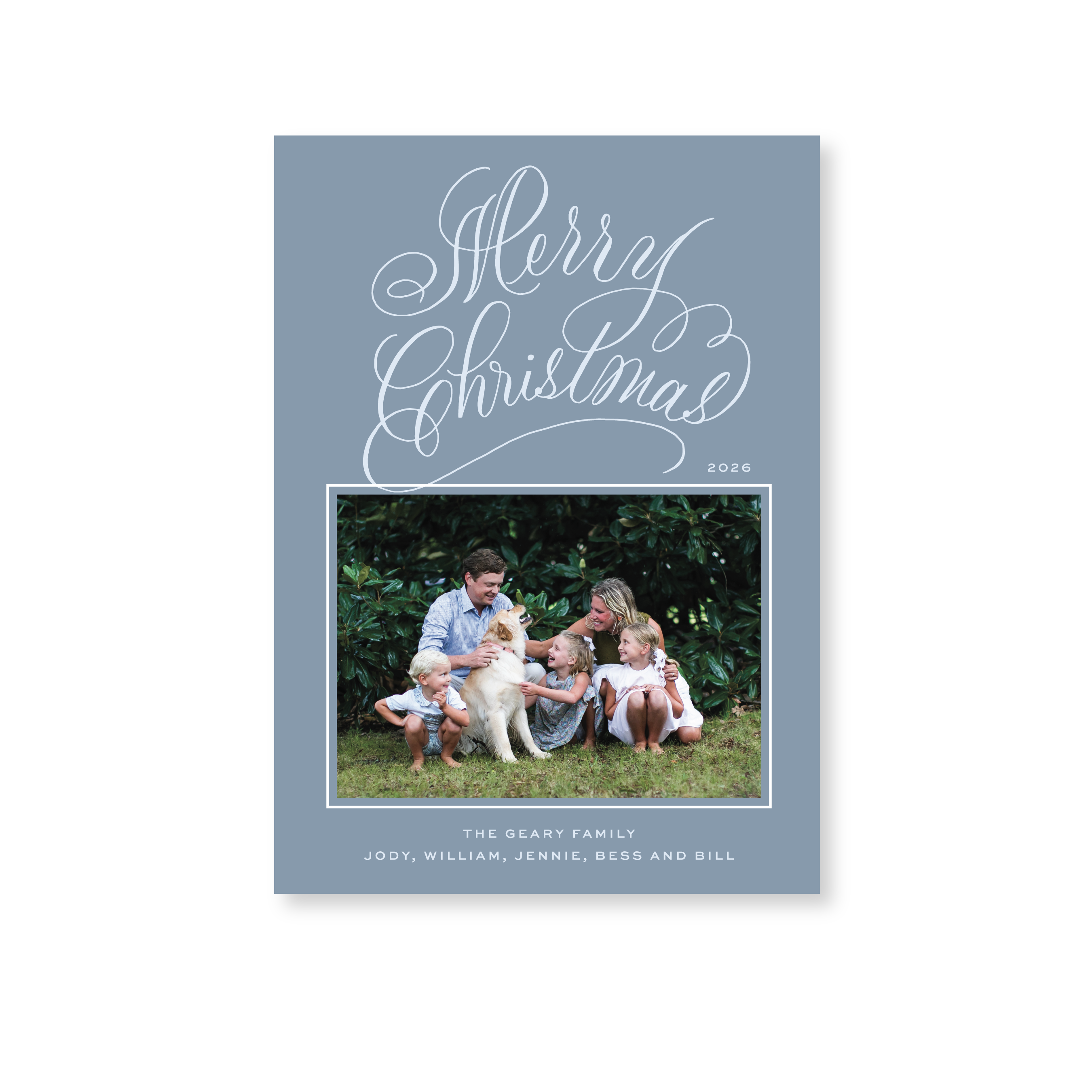 Blakely II Classic Flat Print Holiday Card, Medium