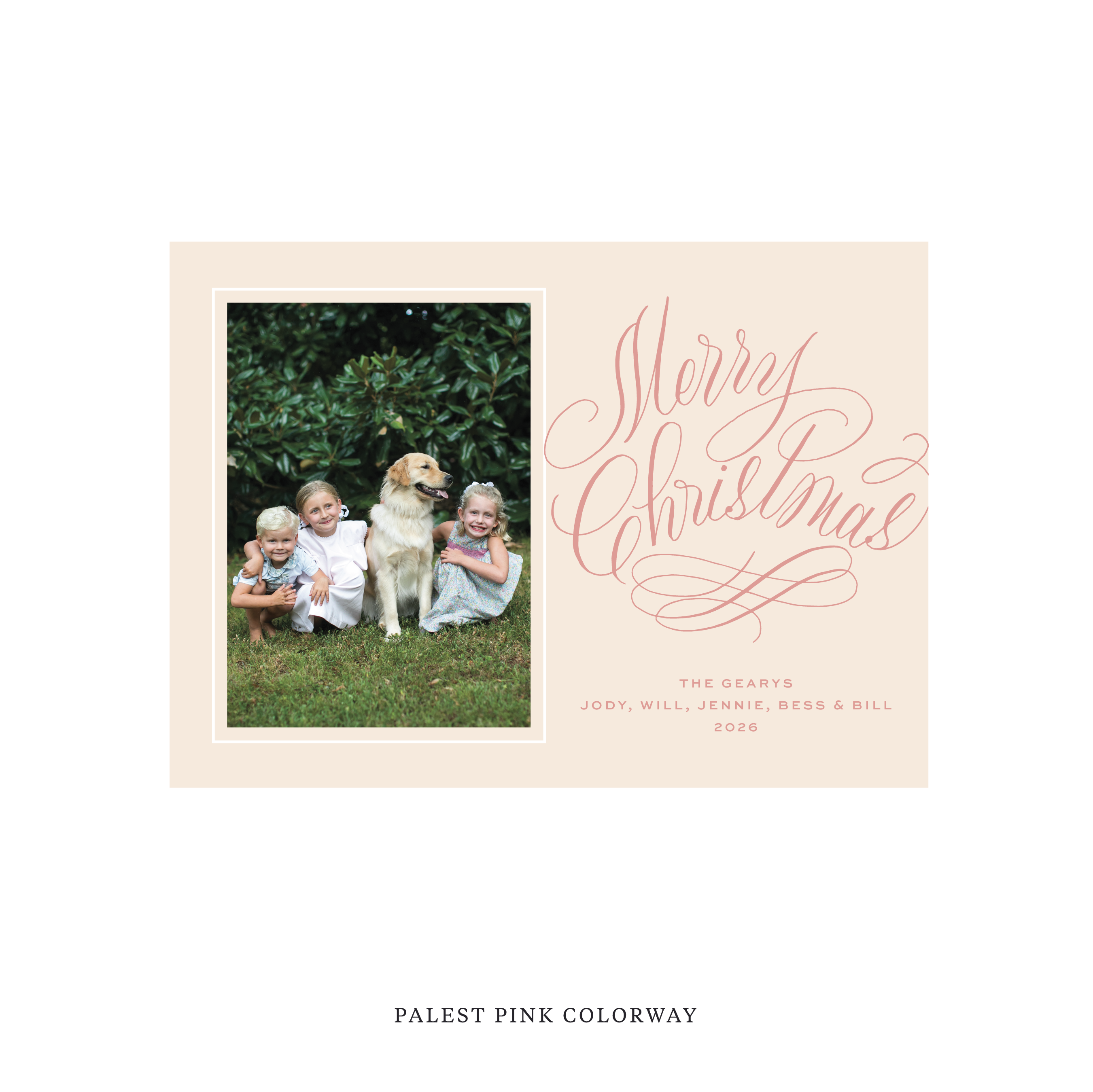 Blakely Elegant Classic Flat Print Holiday Card, Medium