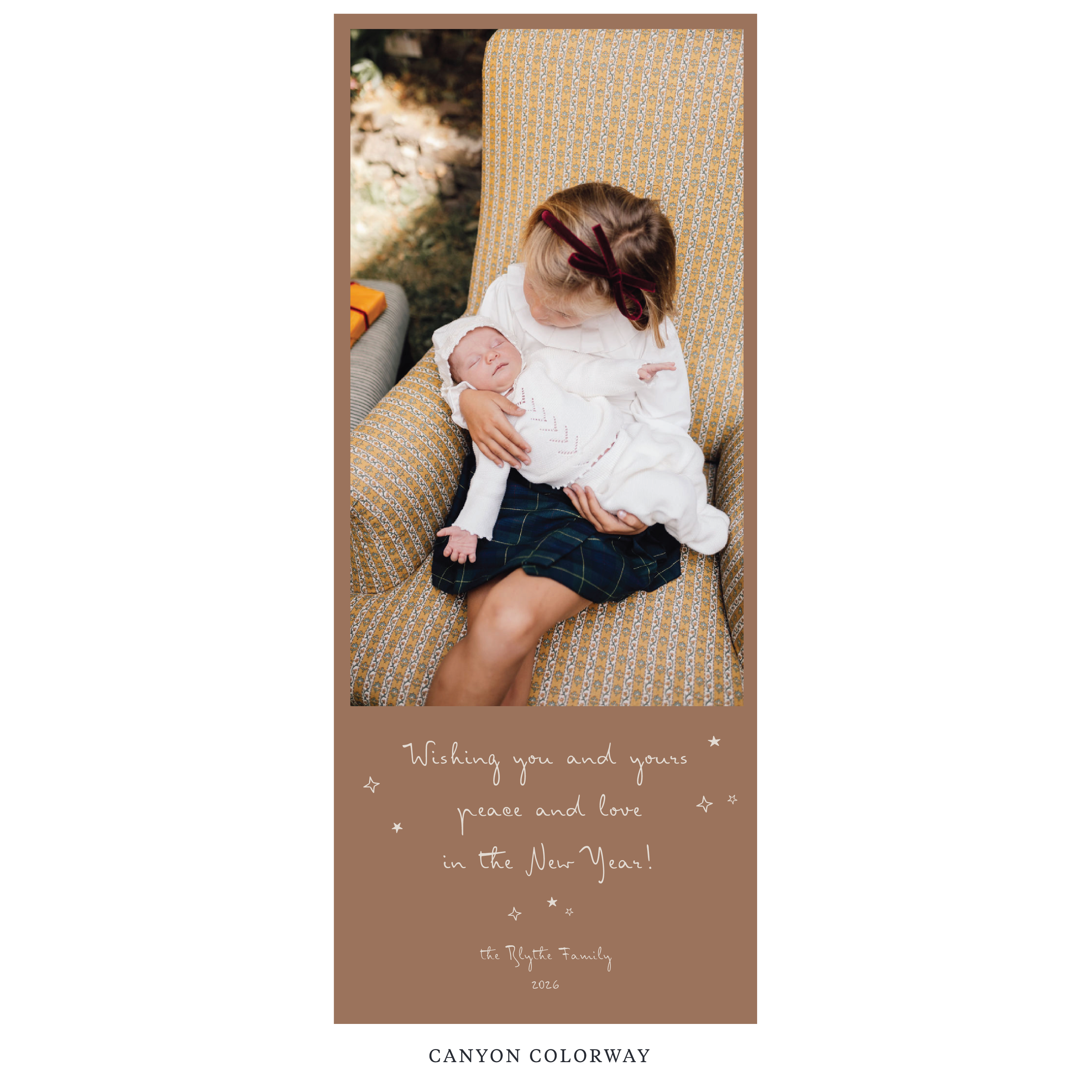 Blythe Digital Photo Holiday Card, Skinny