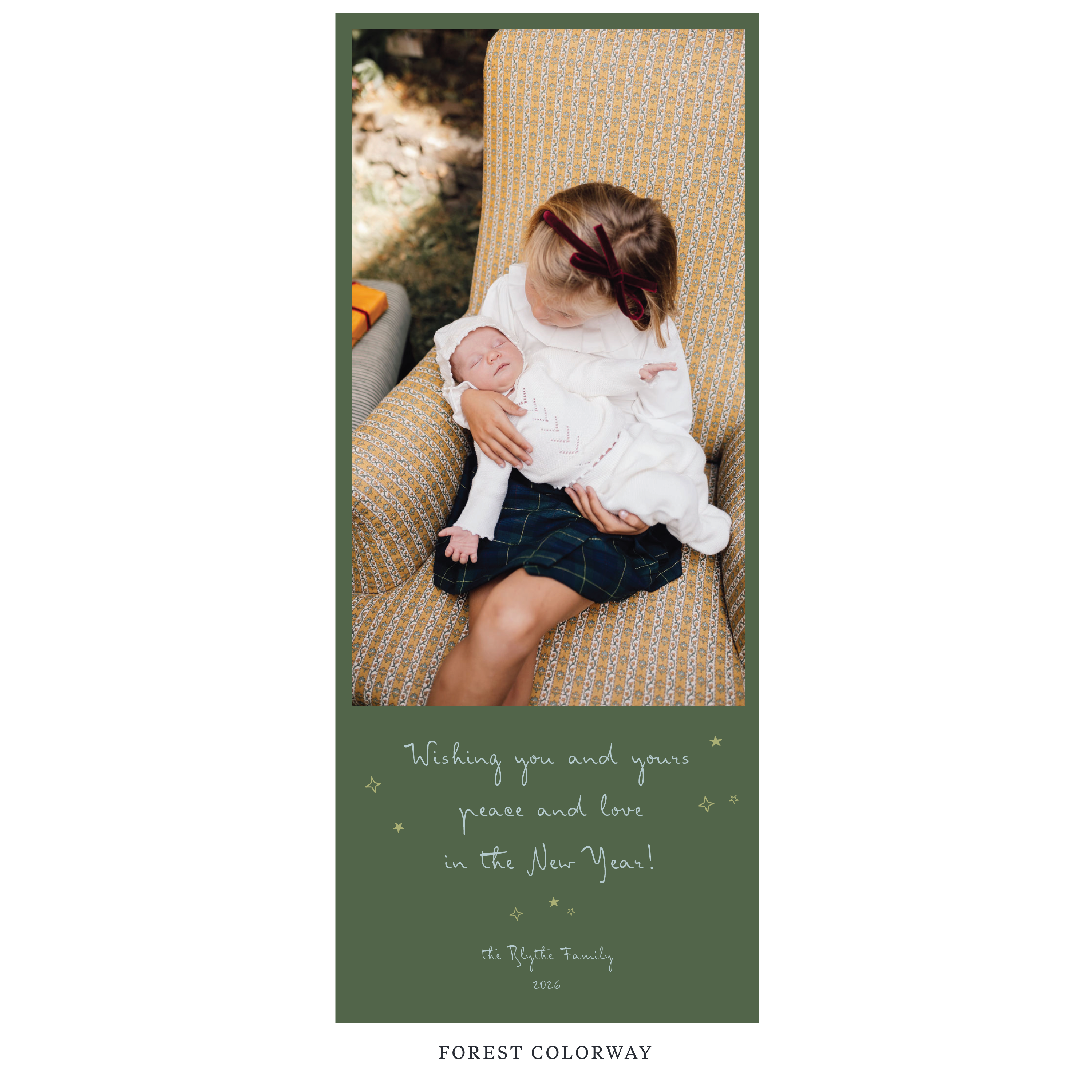 Blythe Digital Photo Holiday Card, Skinny