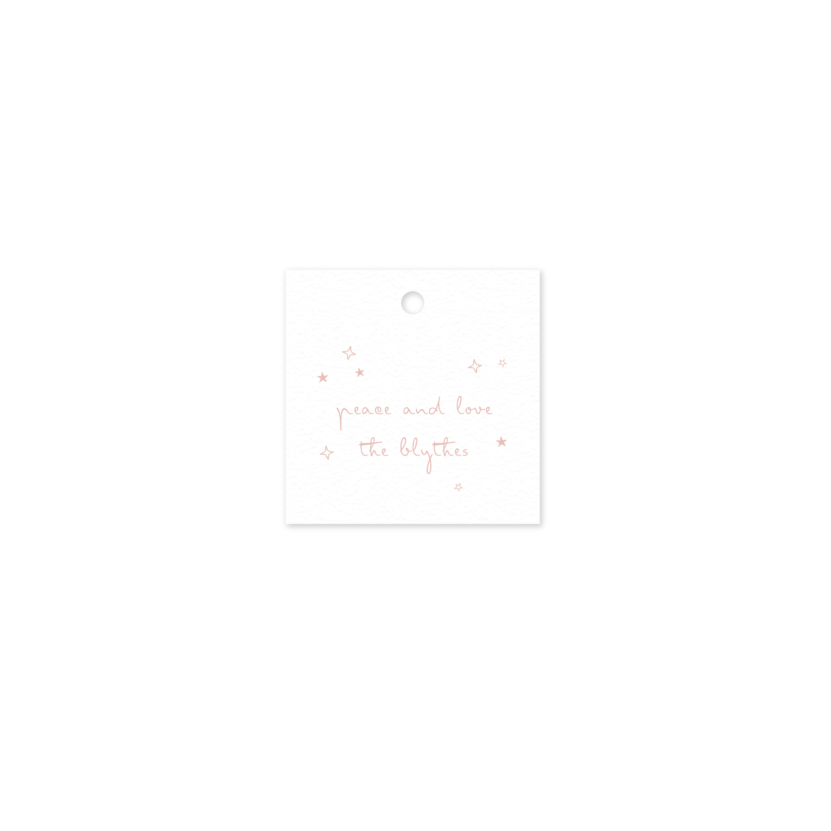 Blythe Square Letterpress Holiday Gift Tag