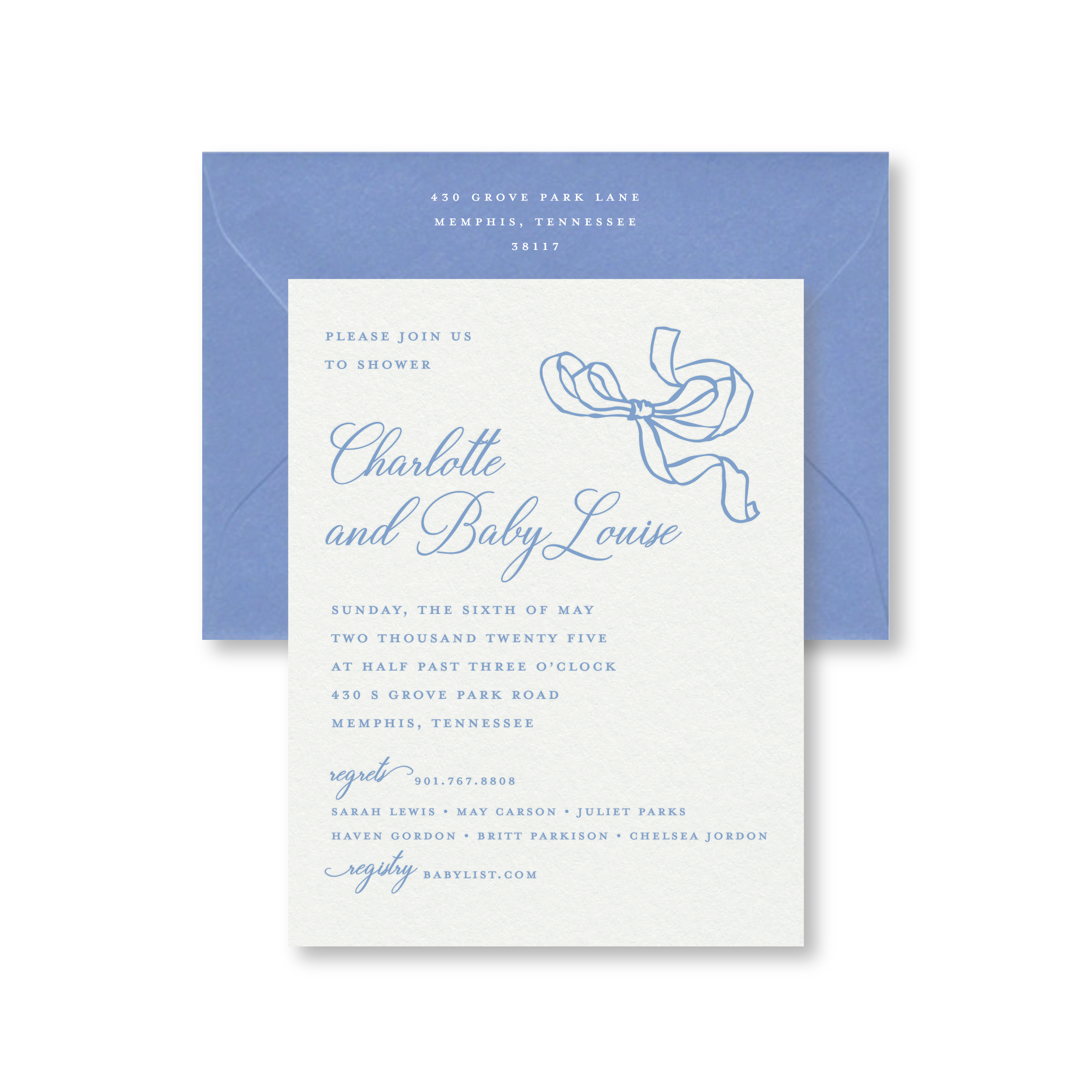 Baby Louise Baby Shower Invitation