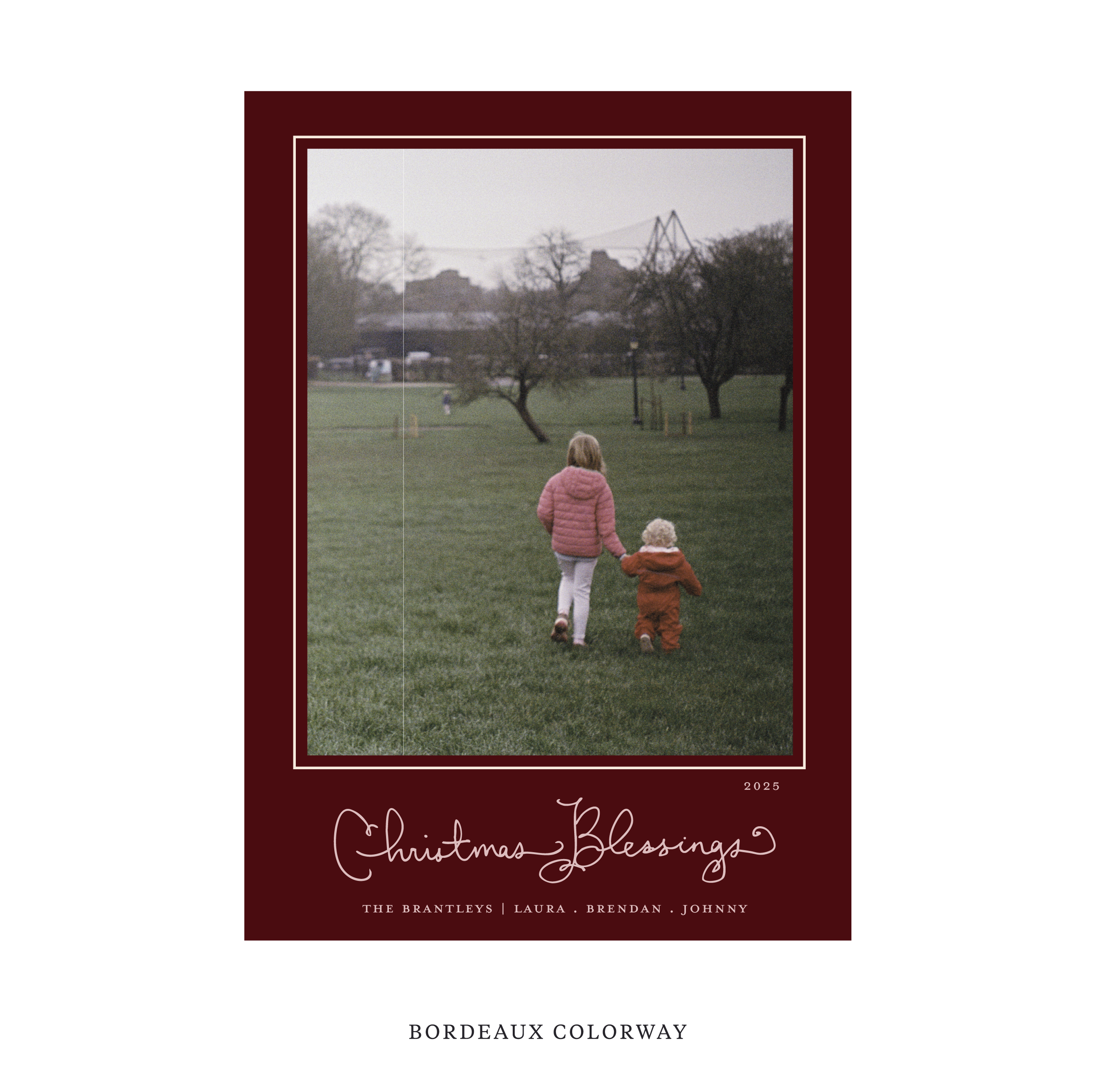 Brantley Classic Flat Print Holiday Card, Medium