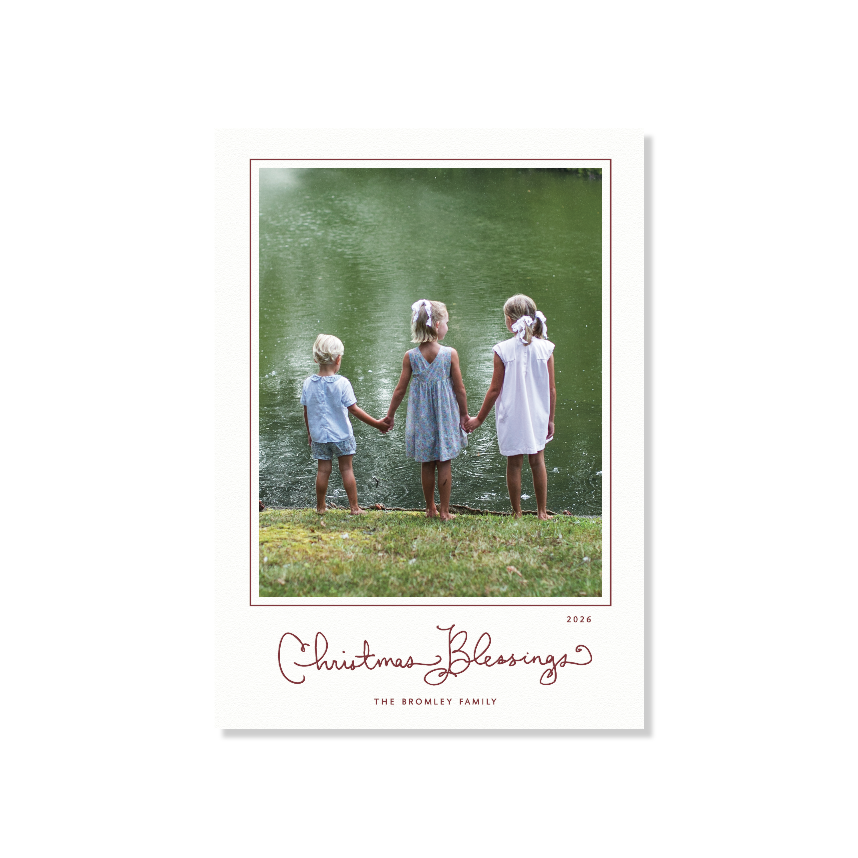 Brantley Letterpress Holiday Card, Large