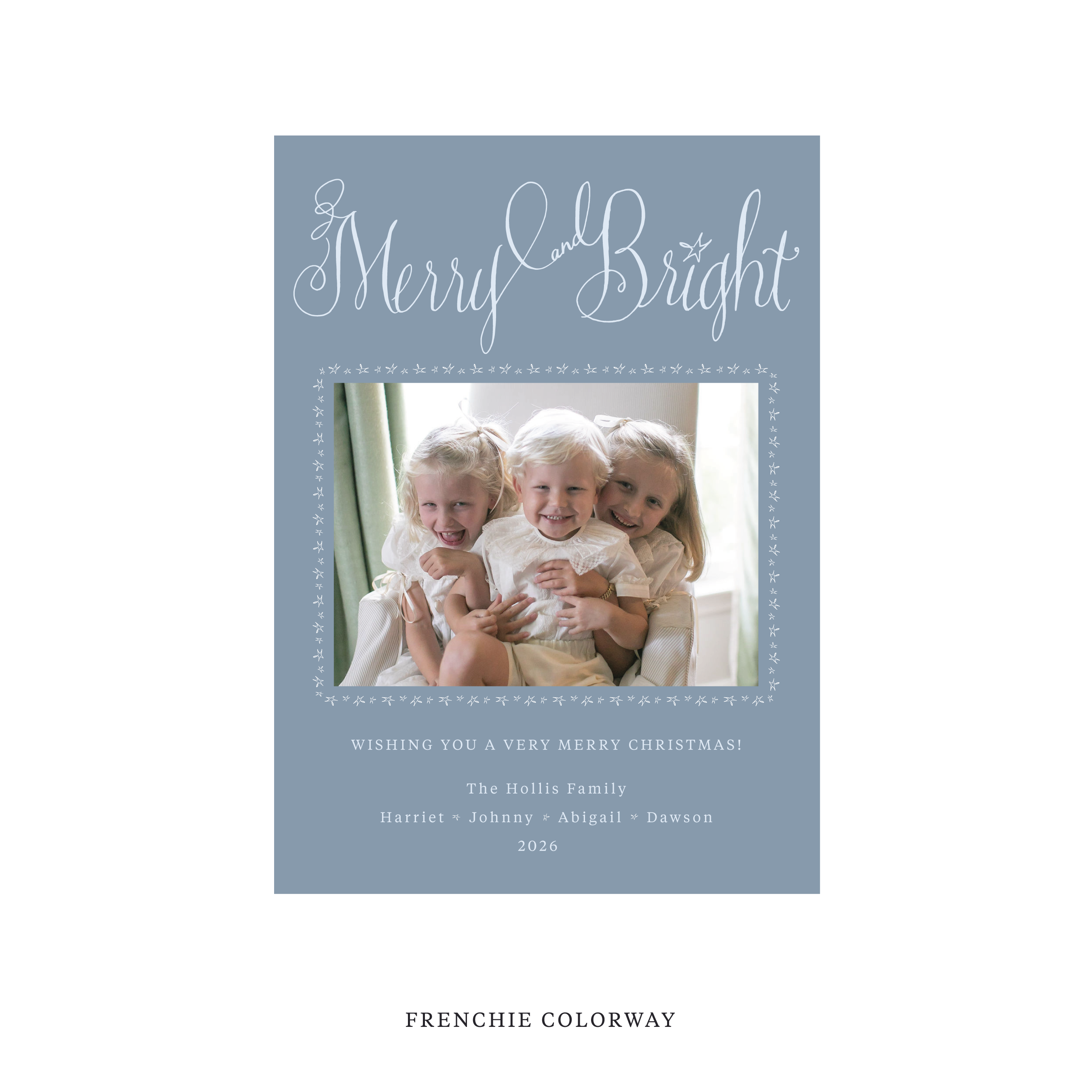 Caldwell Classic Flat Print Holiday Card, Medium