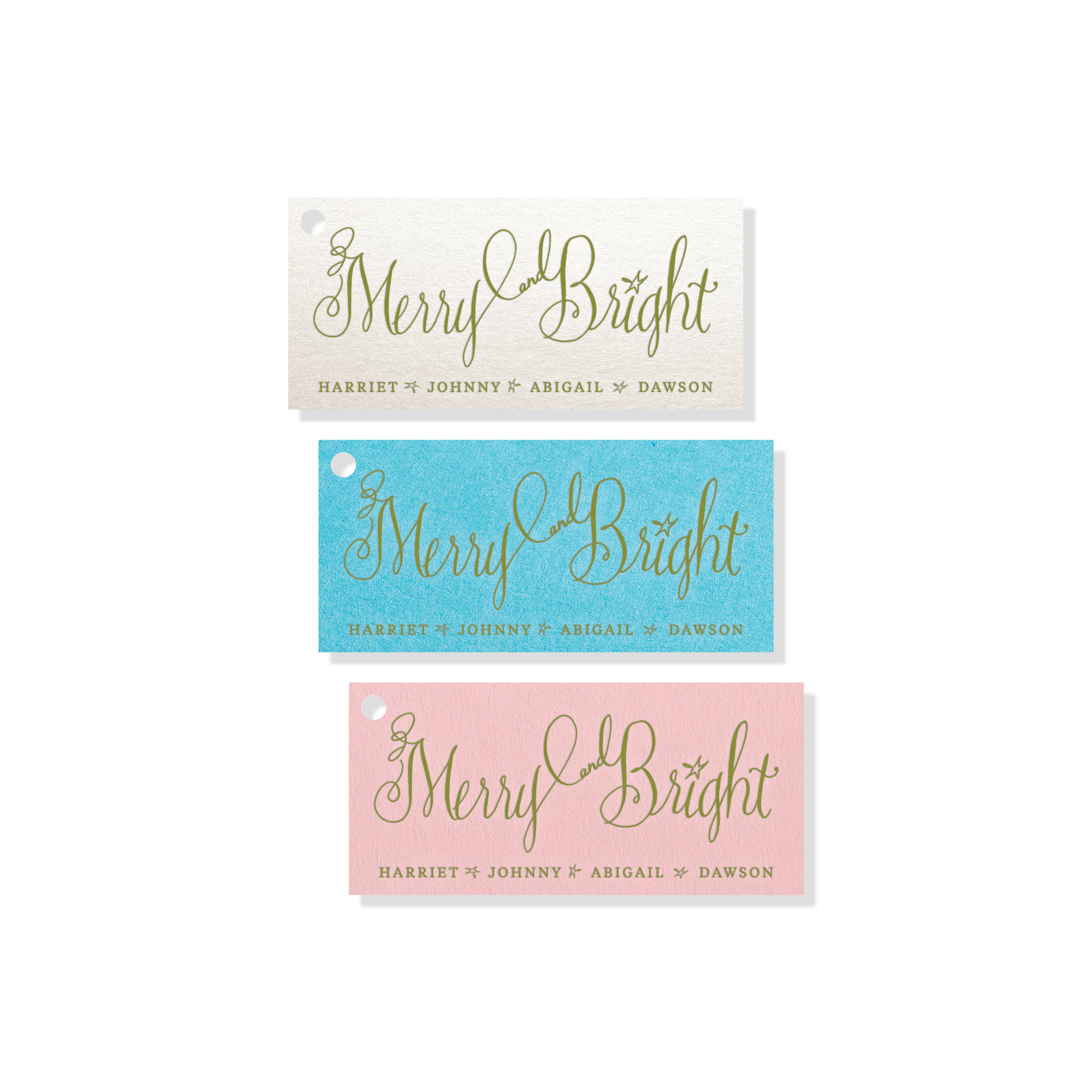 Caldwell Engraved Holiday Tag