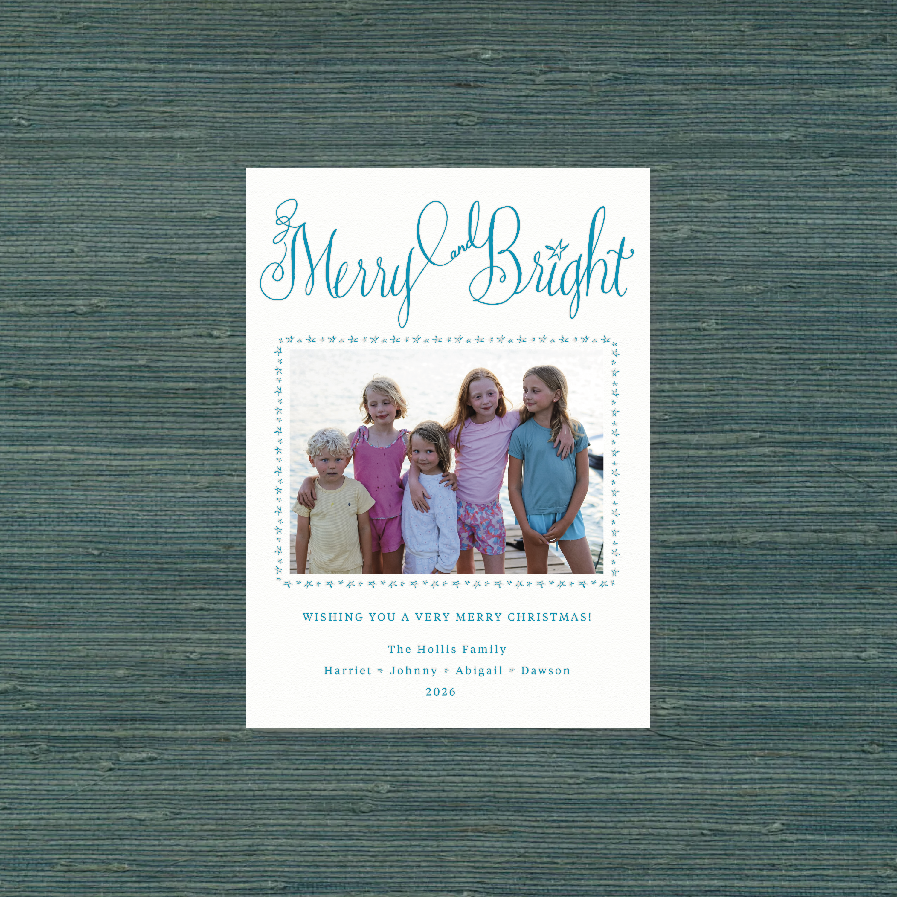 Caldwell Letterpress Holiday Card, Medium