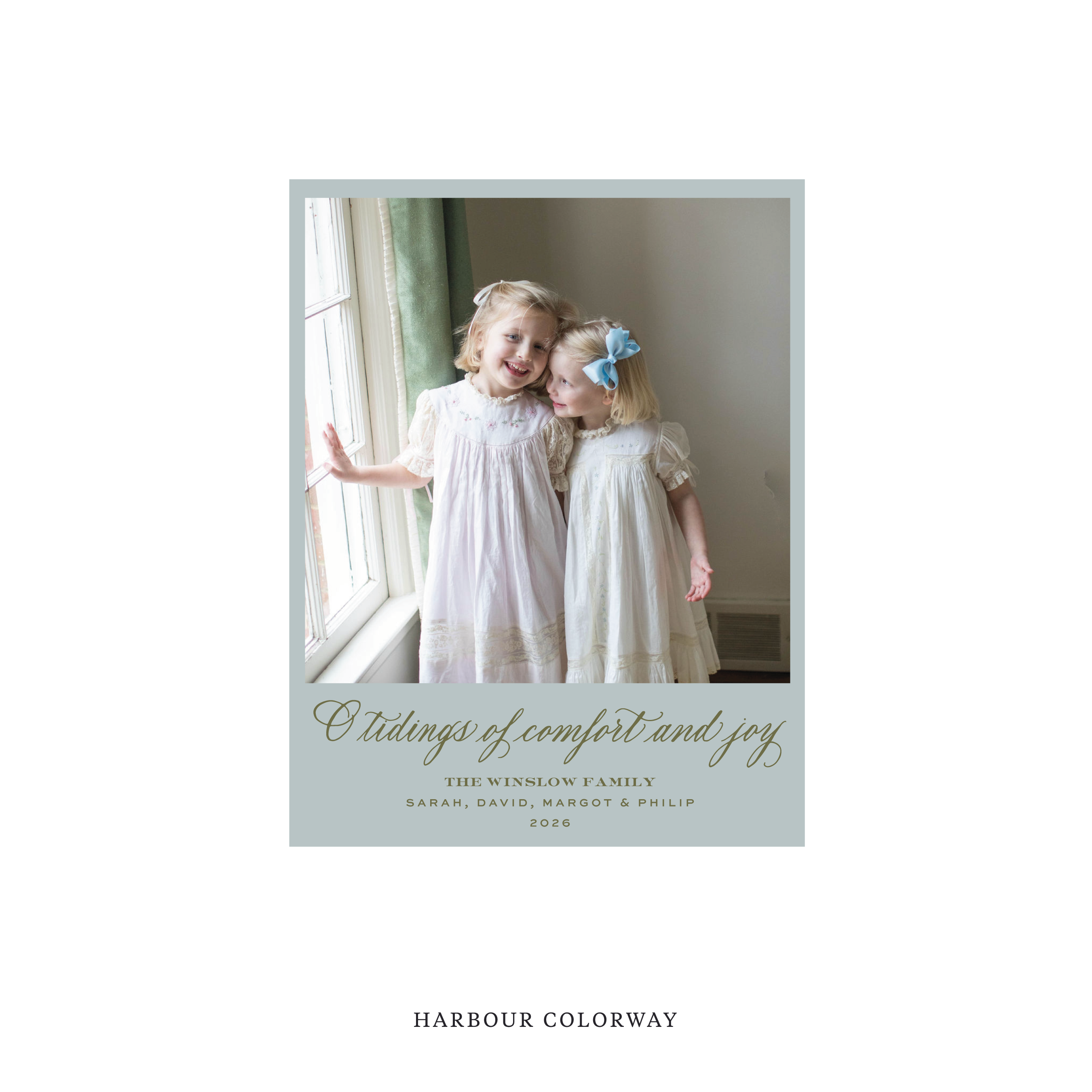 Calloway Classic Flat Print Holiday Card, Small