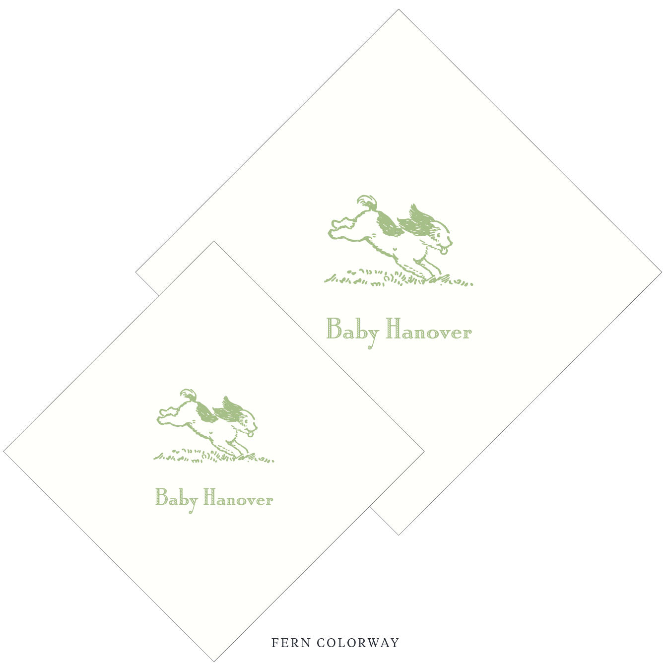 Cambridge Motif Cocktail Napkin