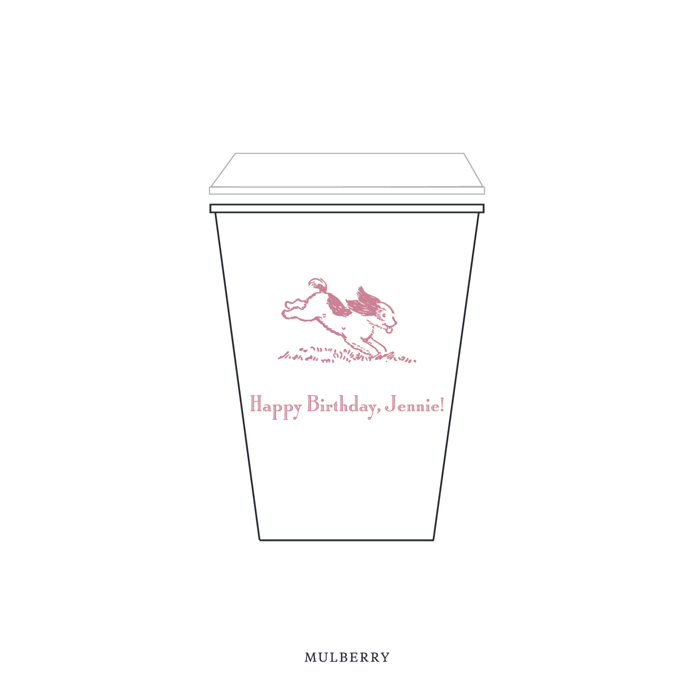 Cambridge Motif Paper Cup | 12 oz with Lid