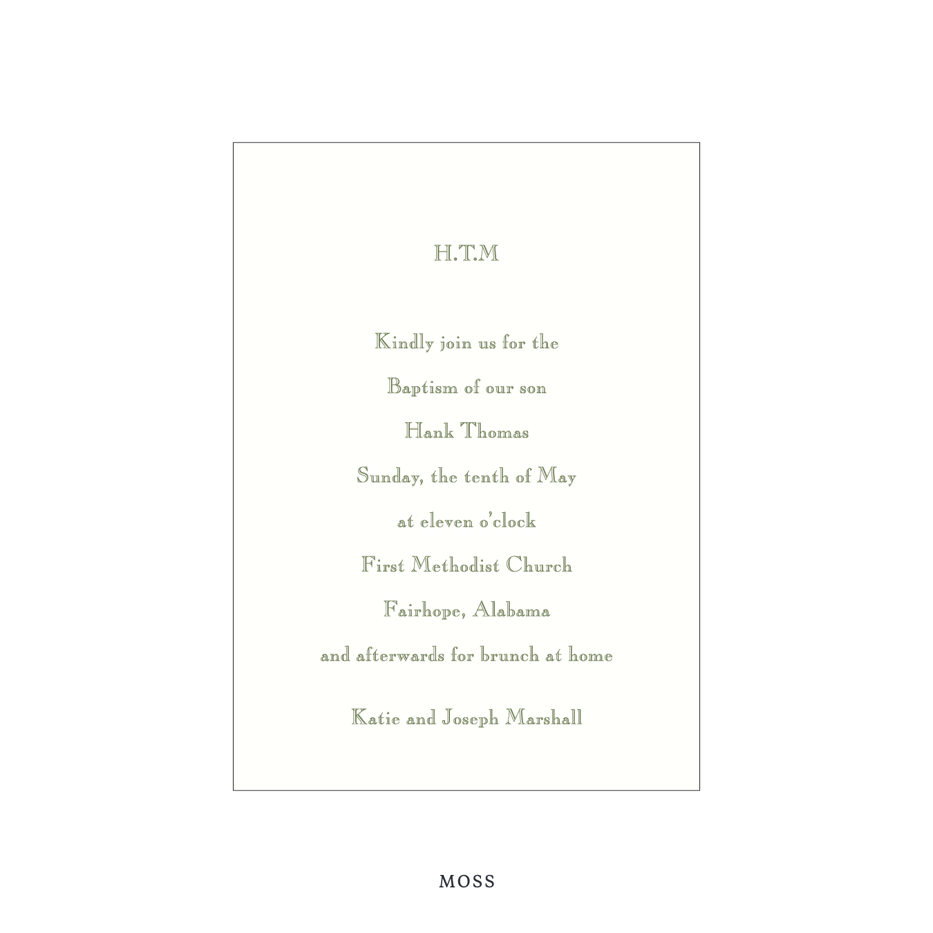 Camden Religious Celebration Invitation