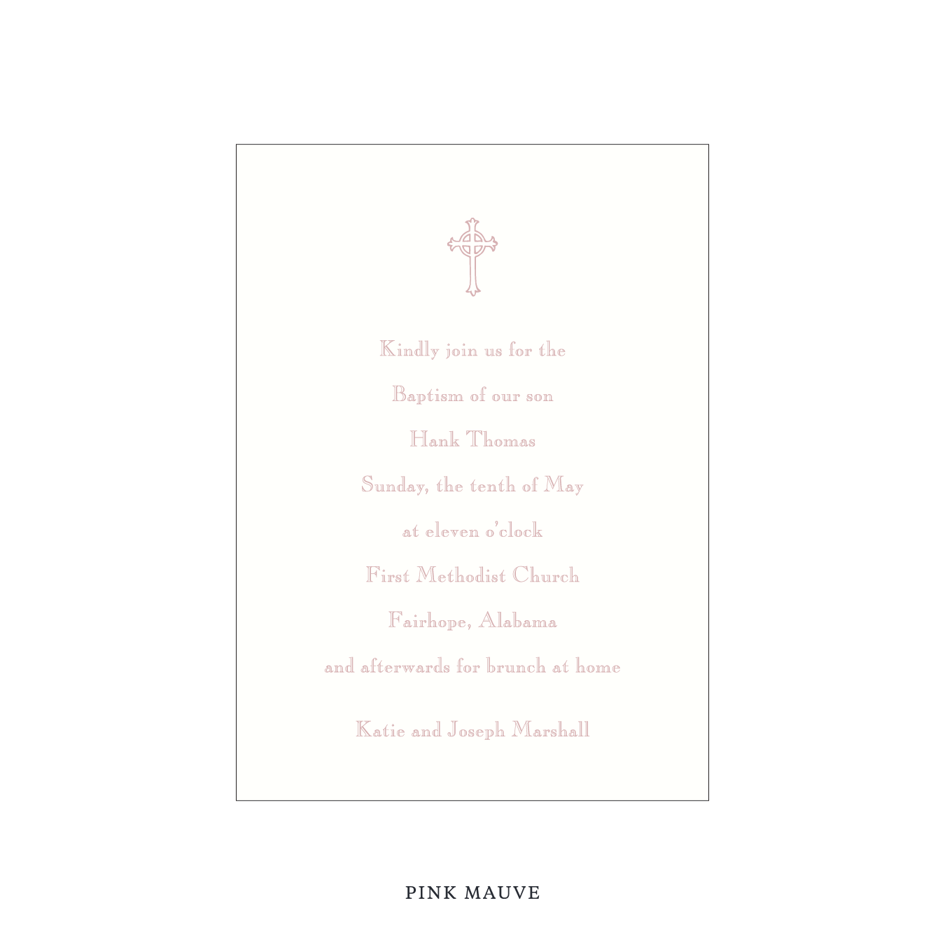 Camden Religious Celebration Invitation