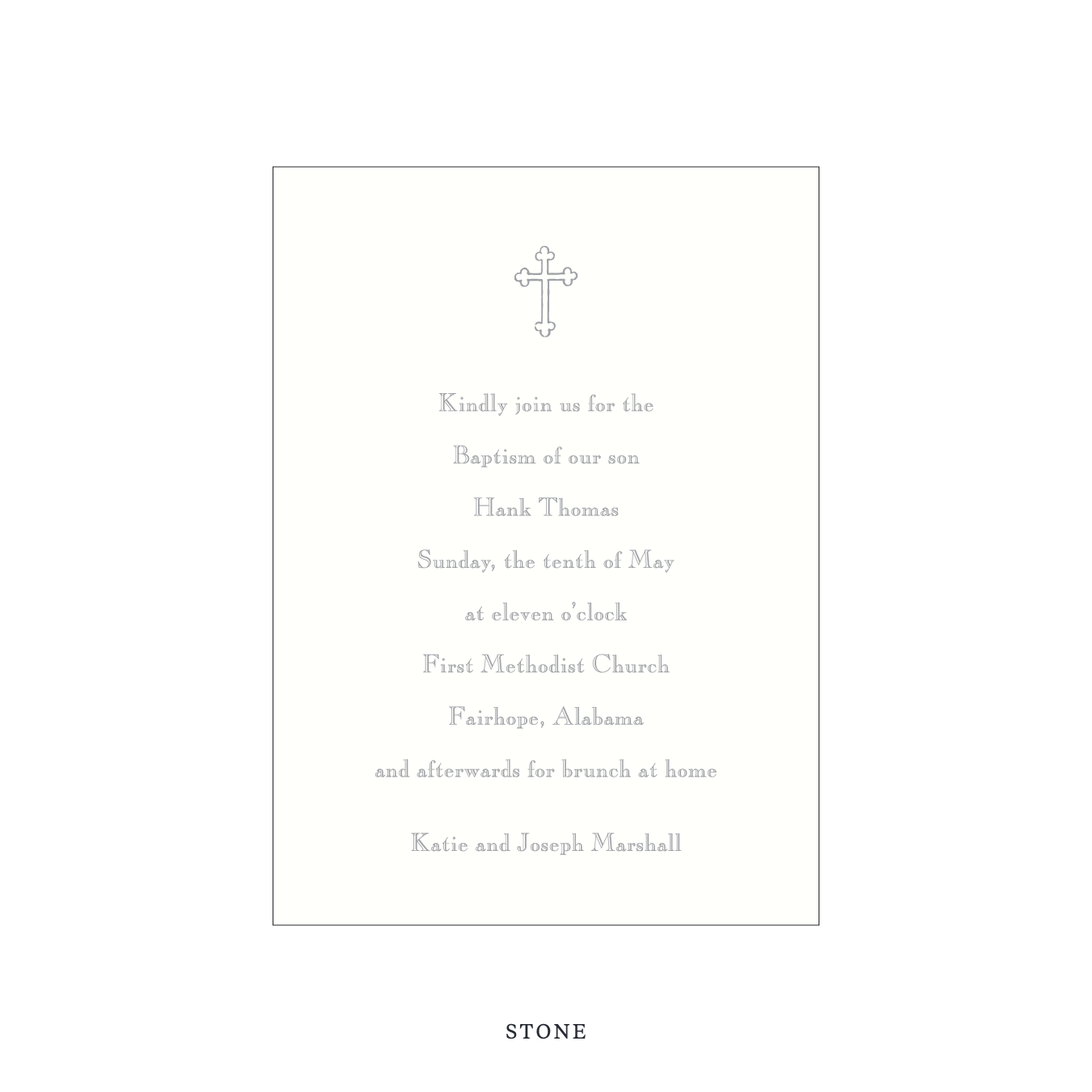 Camden Religious Celebration Invitation