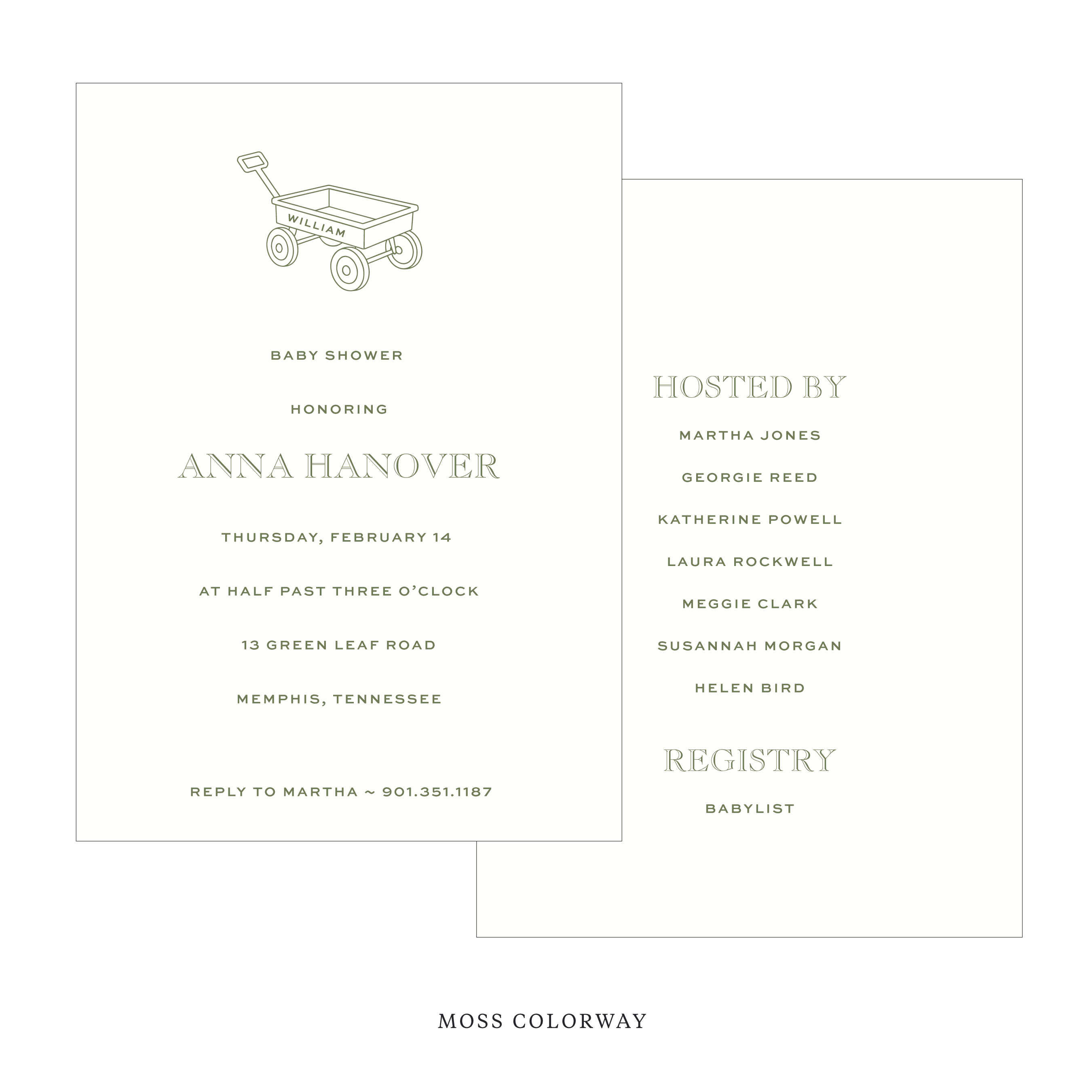 Camden Motif Baby Shower Invitation