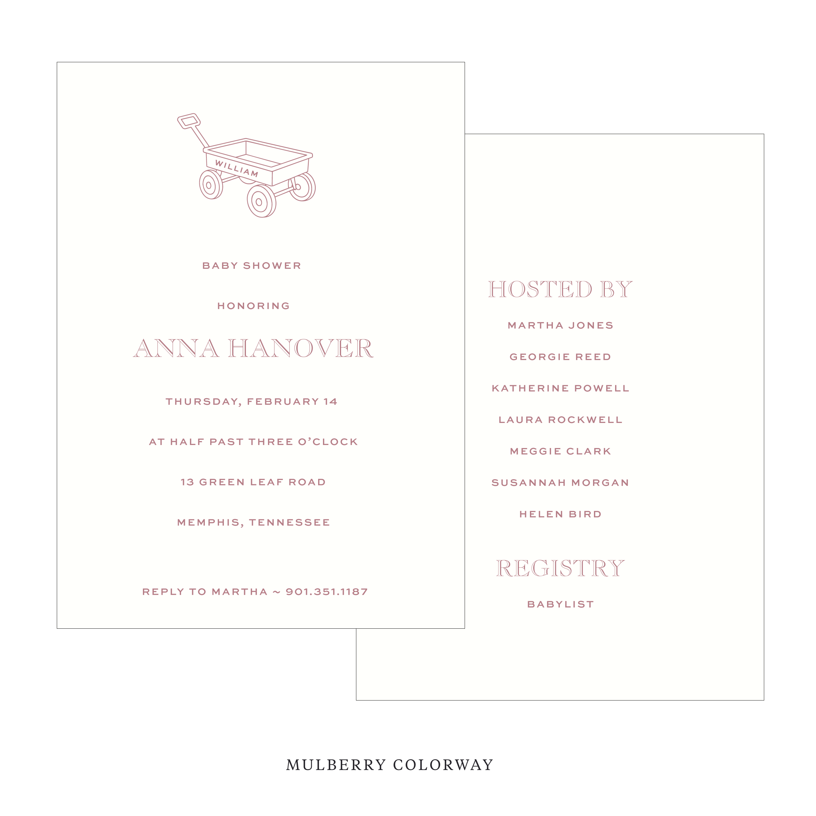 Camden Motif Baby Shower Invitation
