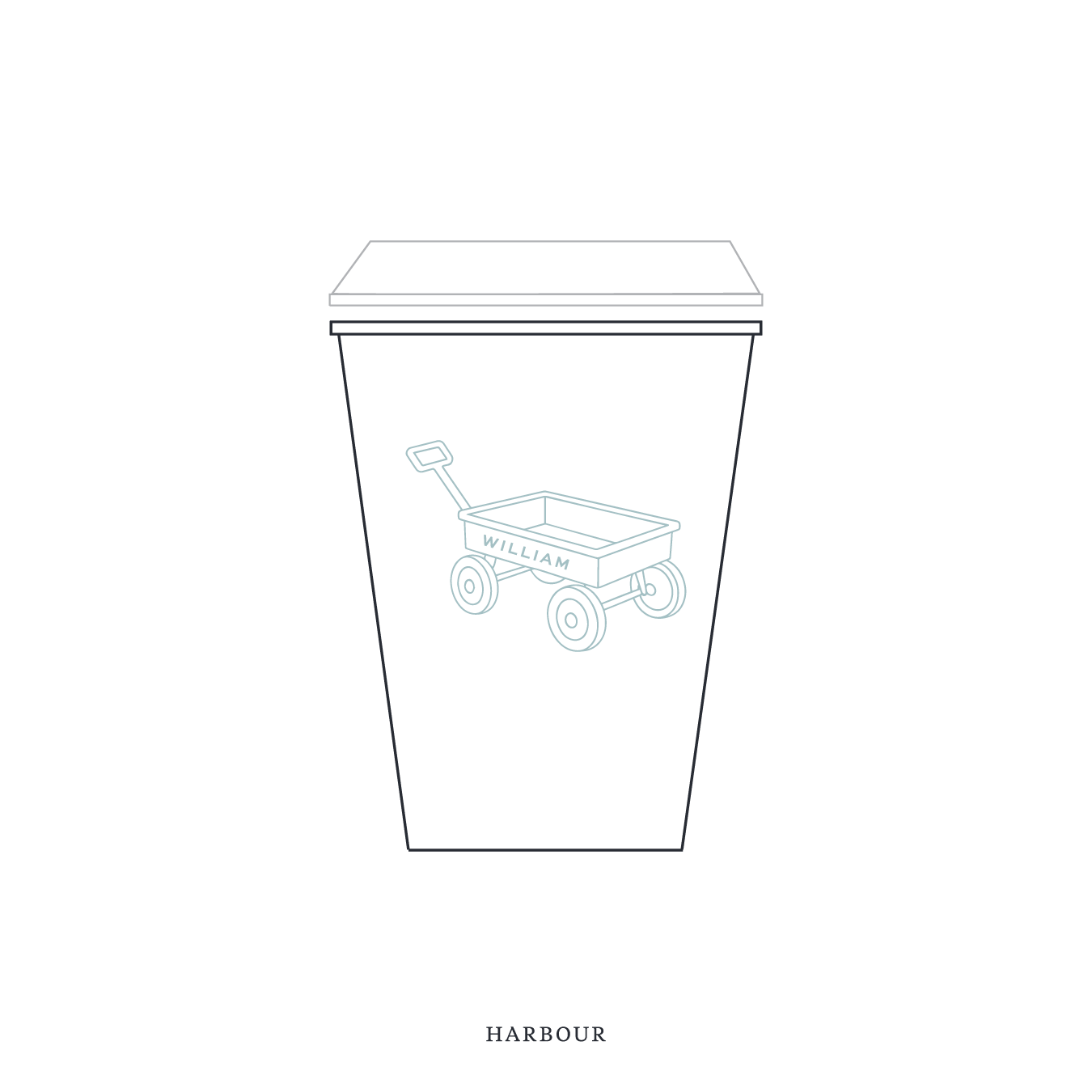 Camden Motif Paper Cup | 12 oz with Lid