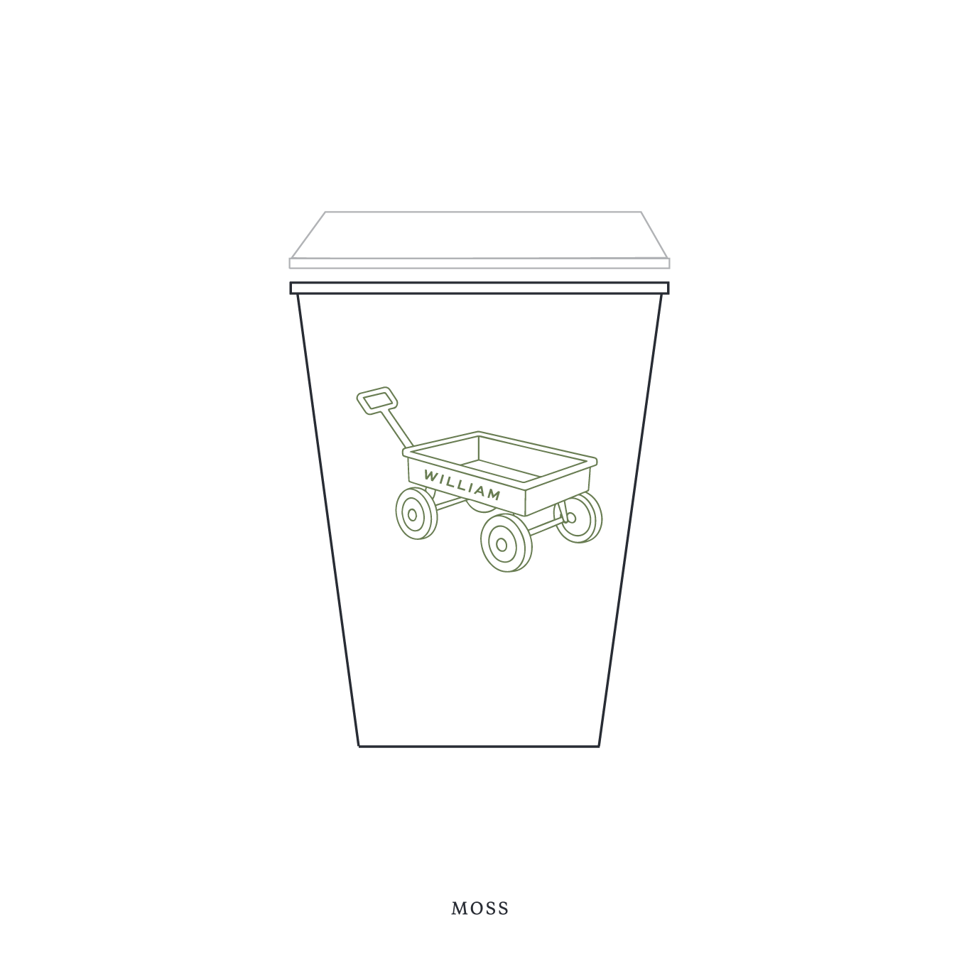 Camden Motif Paper Cup | 12 oz with Lid