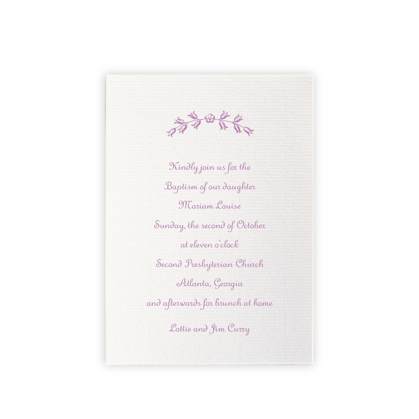 Campbell Religious Celebration Invitation