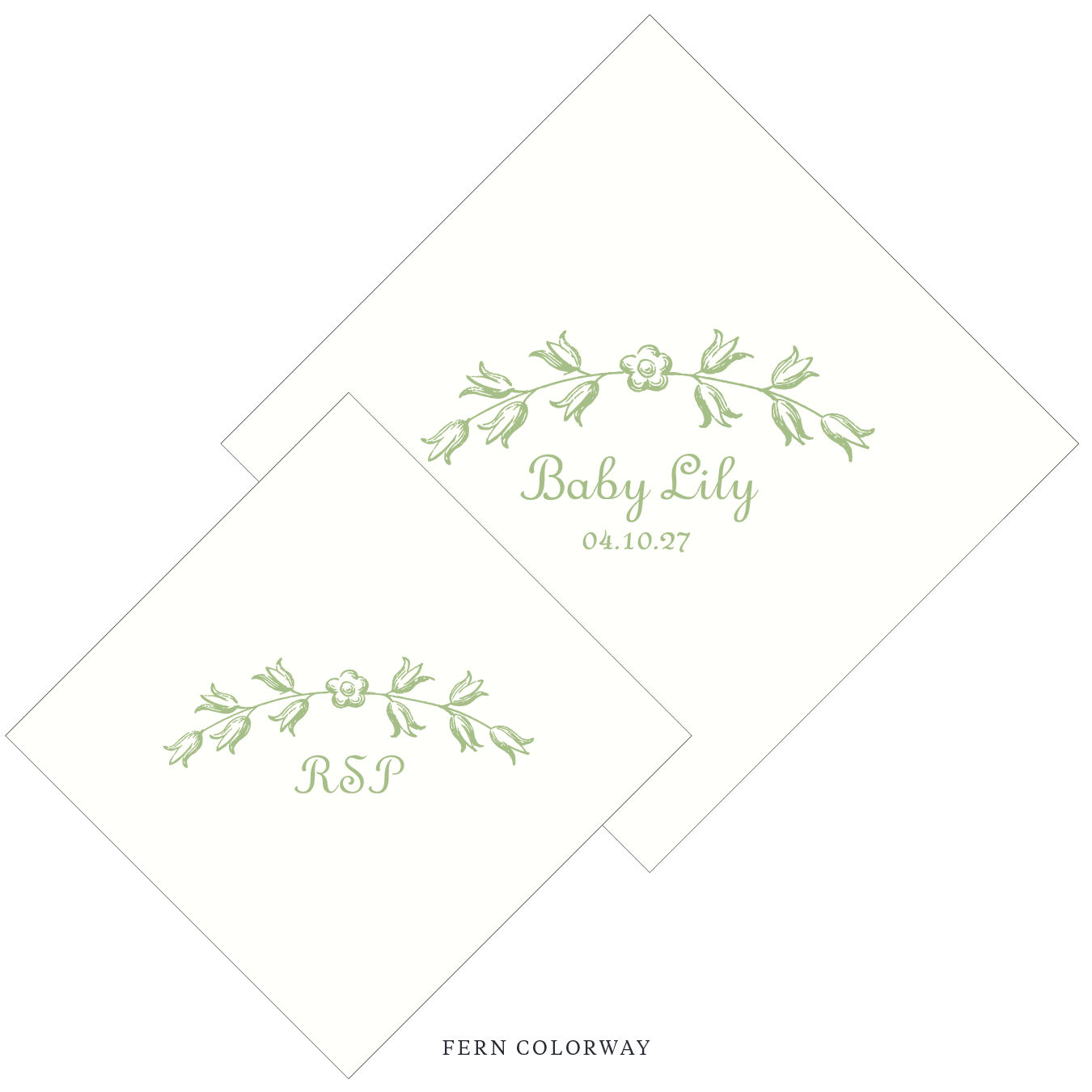 Campbell Motif Cocktail Napkin