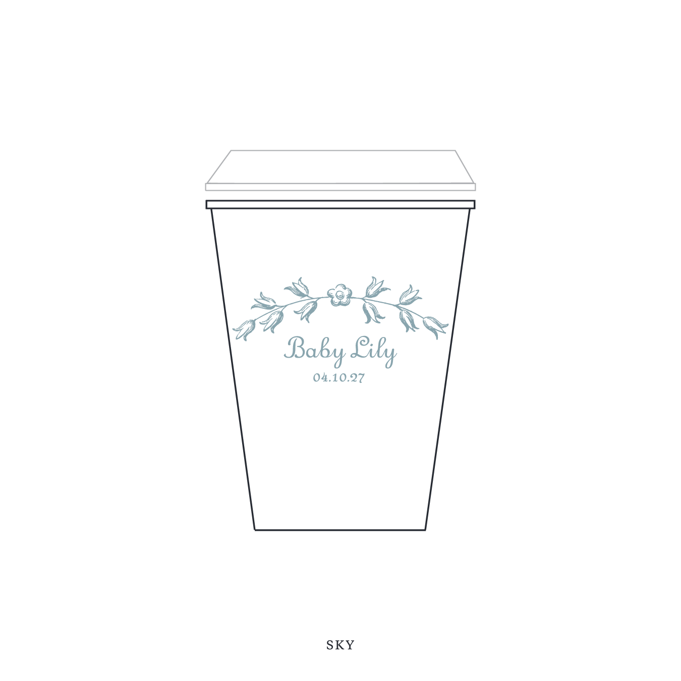 Campbell Motif Paper Cup | 12 oz with Lid