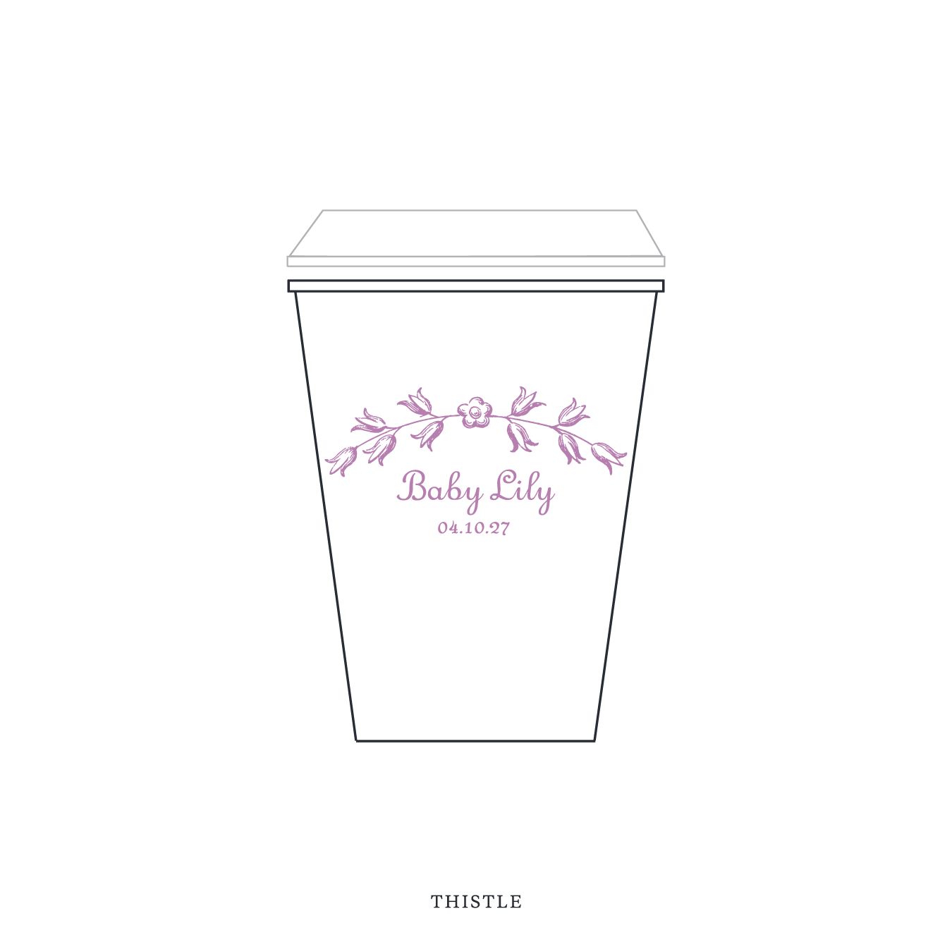 Campbell Motif Paper Cup | 12 oz with Lid