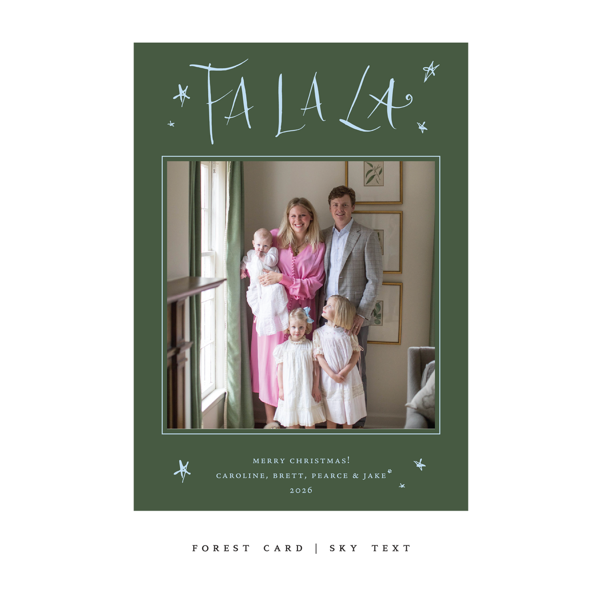 Chadwick Classic Flat Print Holiday Card, Large (Archive)