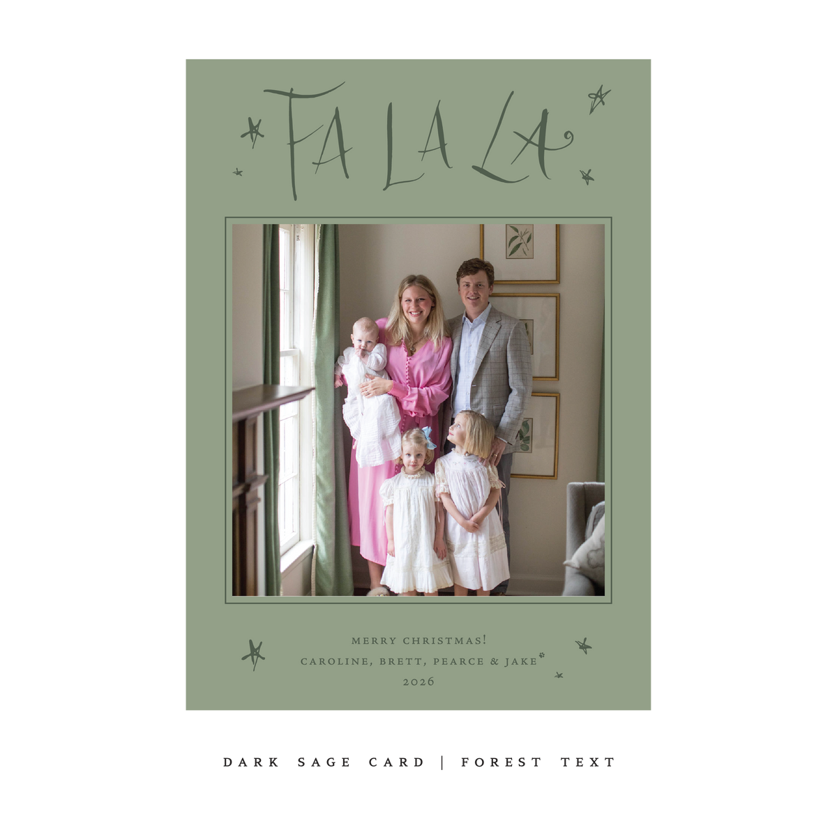 Chadwick Classic Flat Print Holiday Card, Large (Archive)