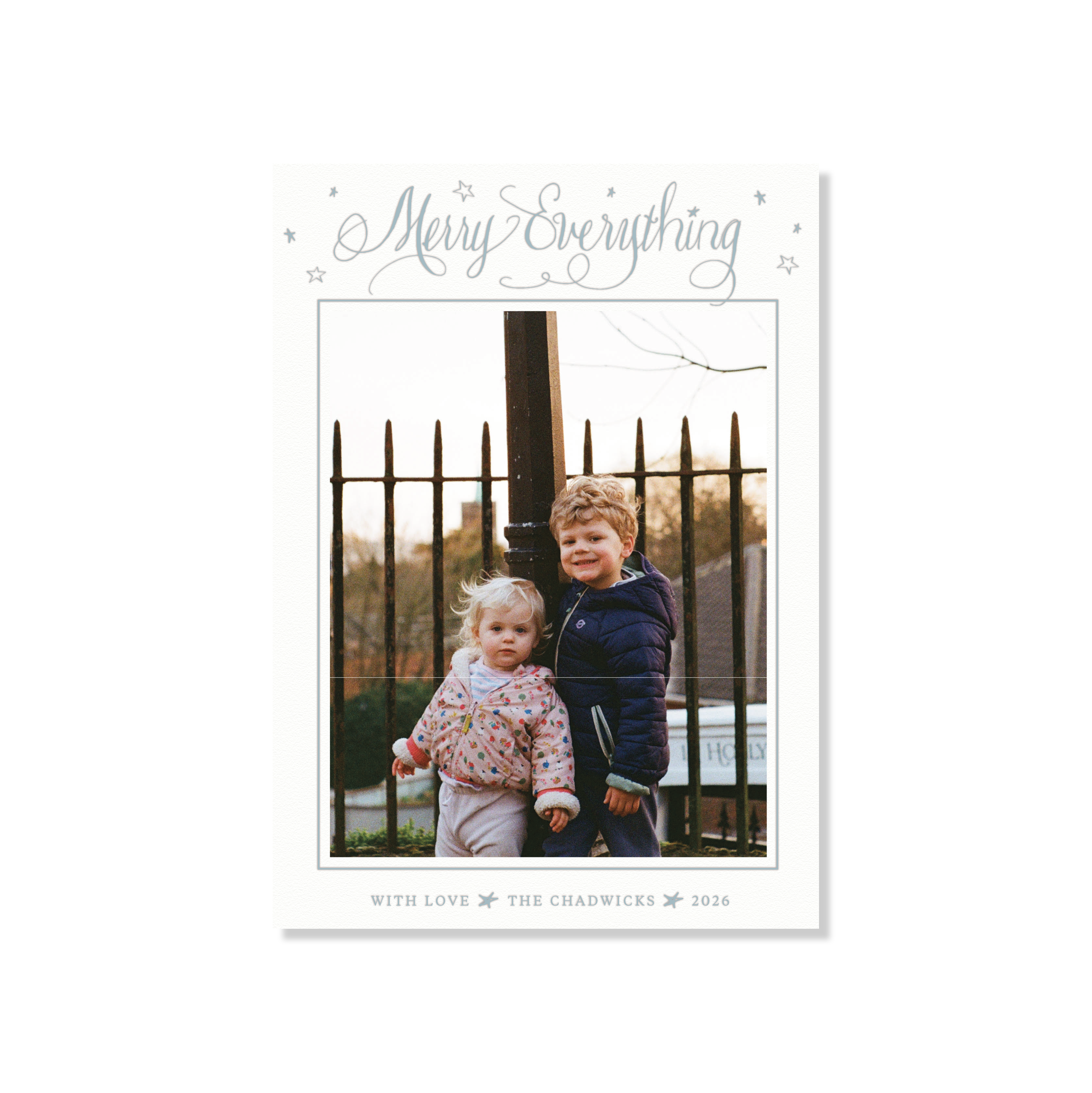 Birdsong Letterpress Holiday Card, Large II