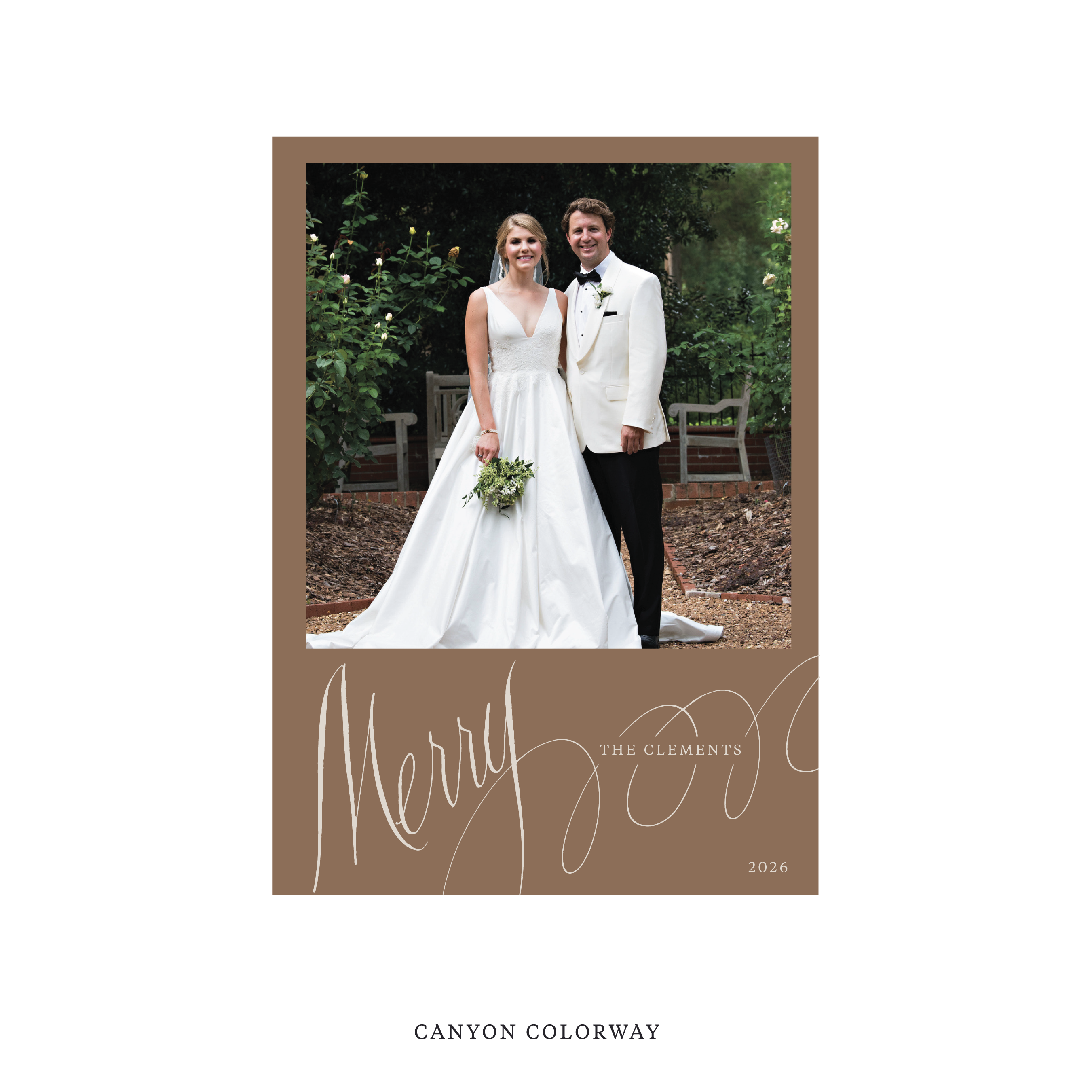 Clement Classic Flat Print Holiday Card, Large