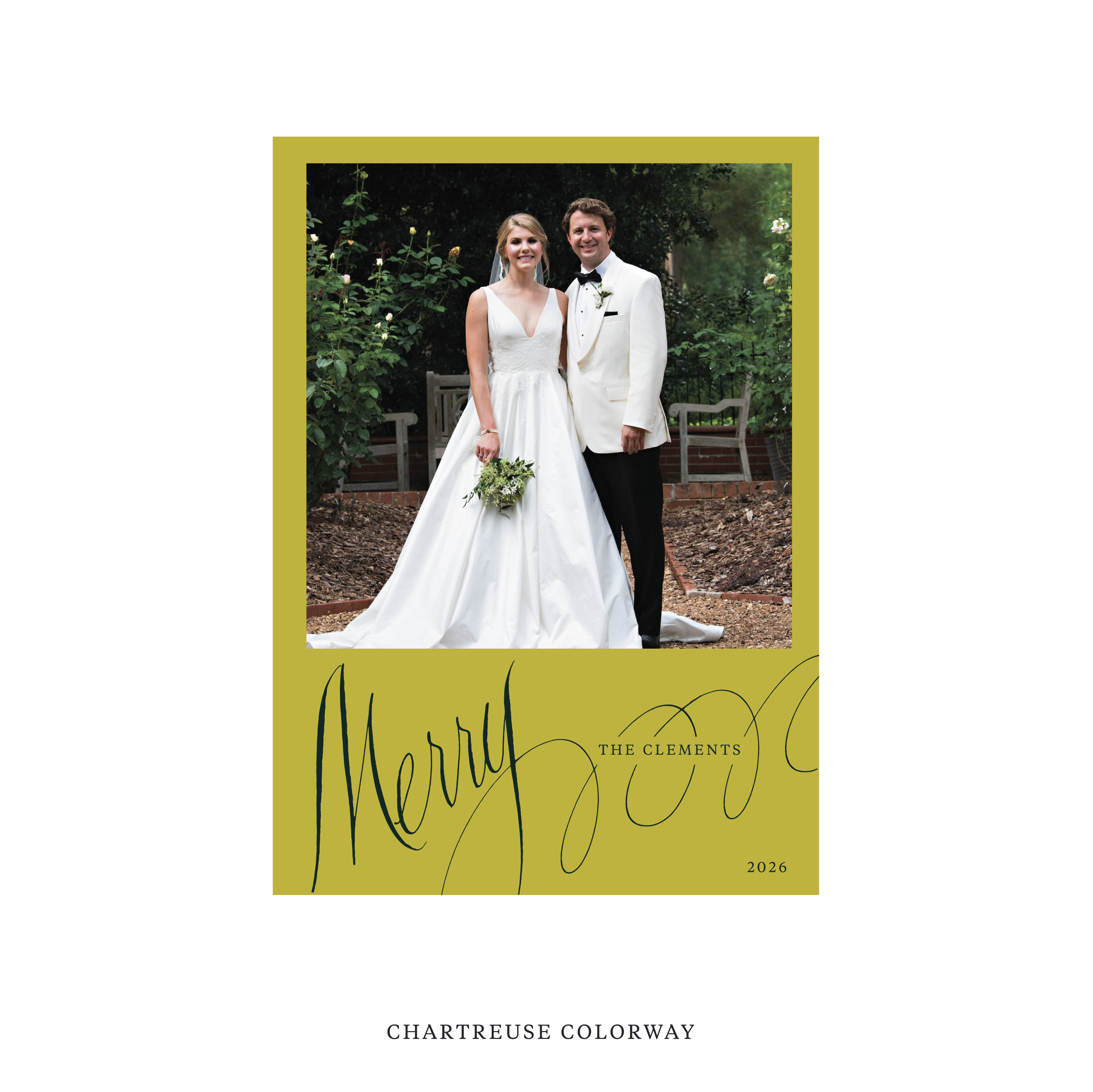 Clement Classic Flat Print Holiday Card, Large