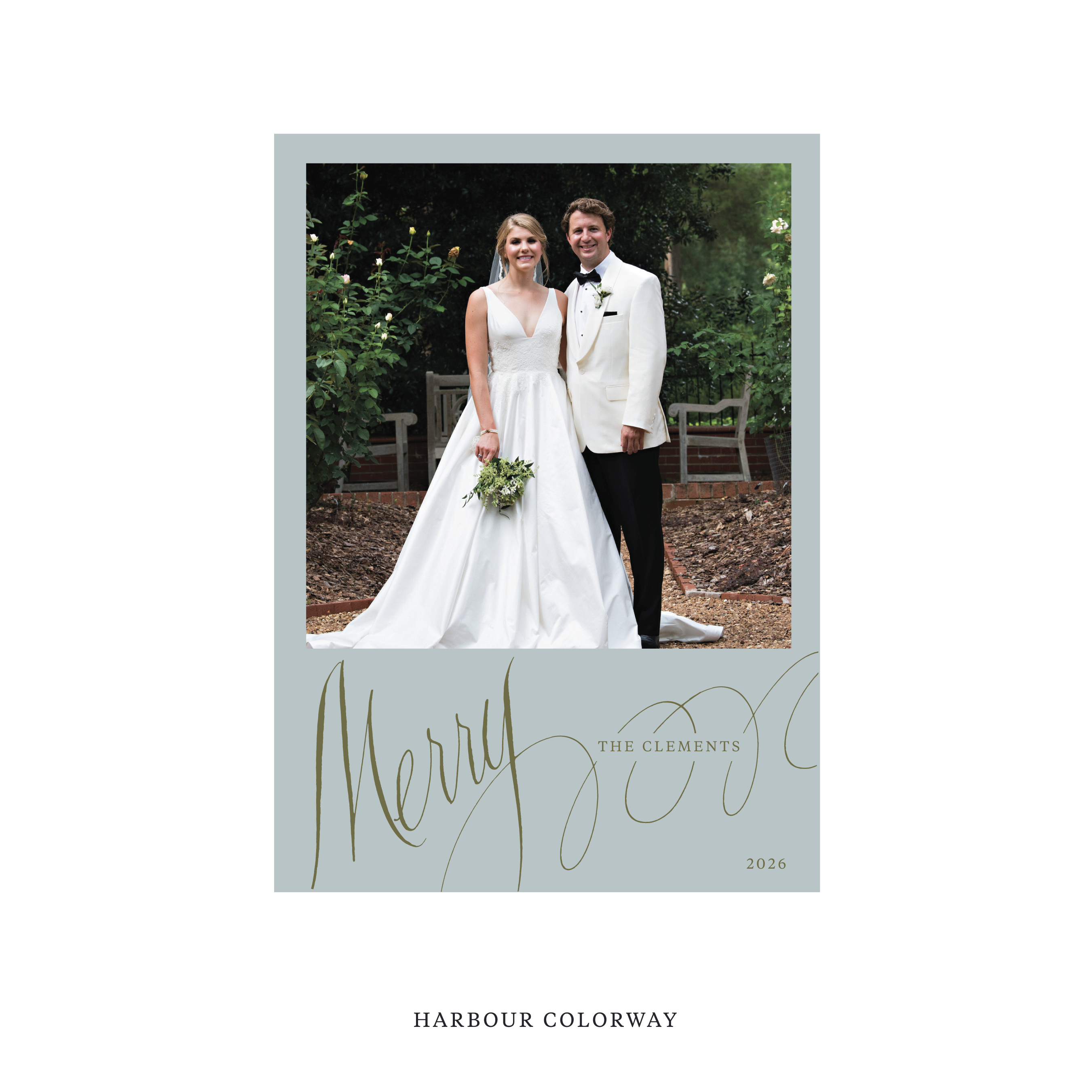Clement Classic Flat Print Holiday Card, Large