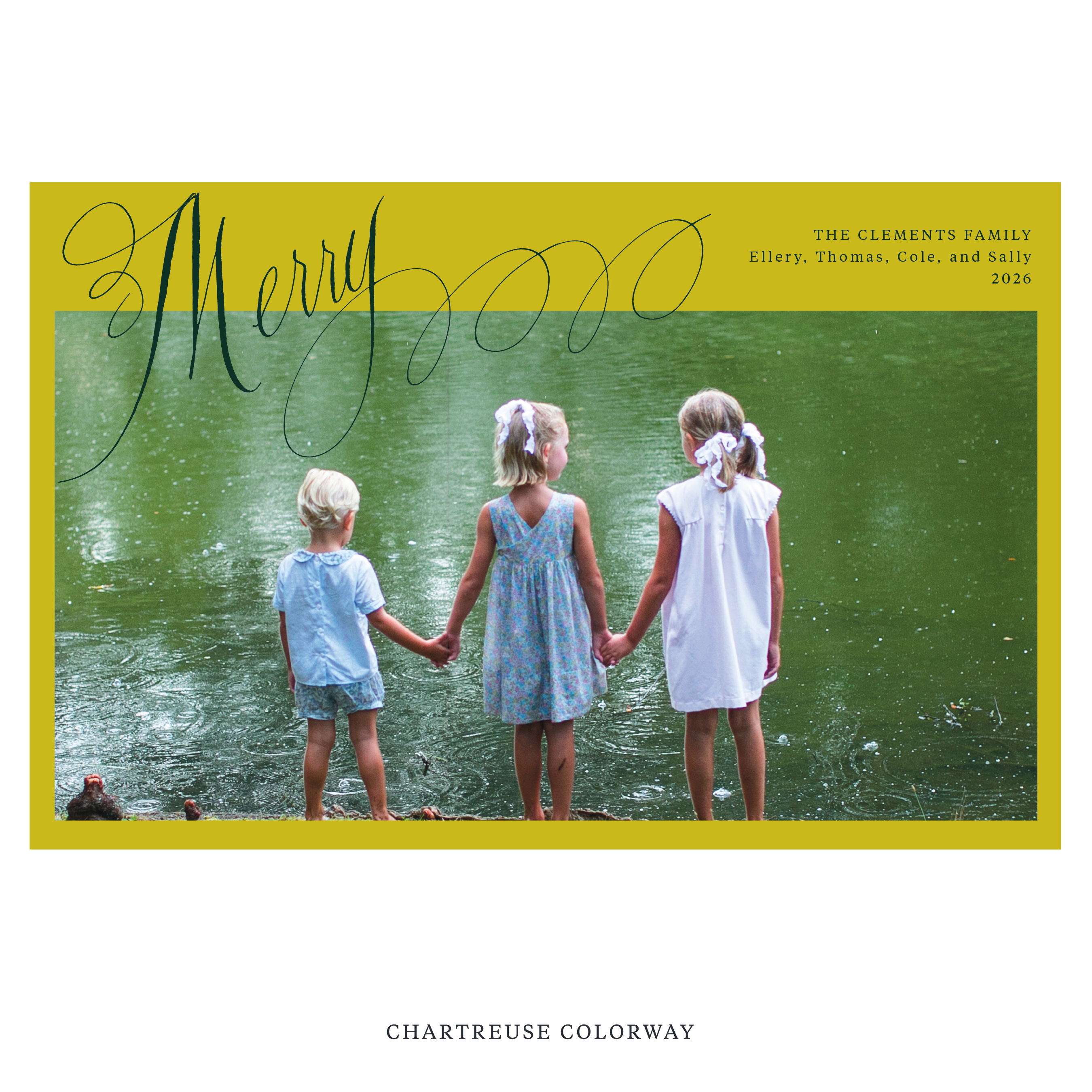 Clement Digital Photo Holiday Card, Extra Large