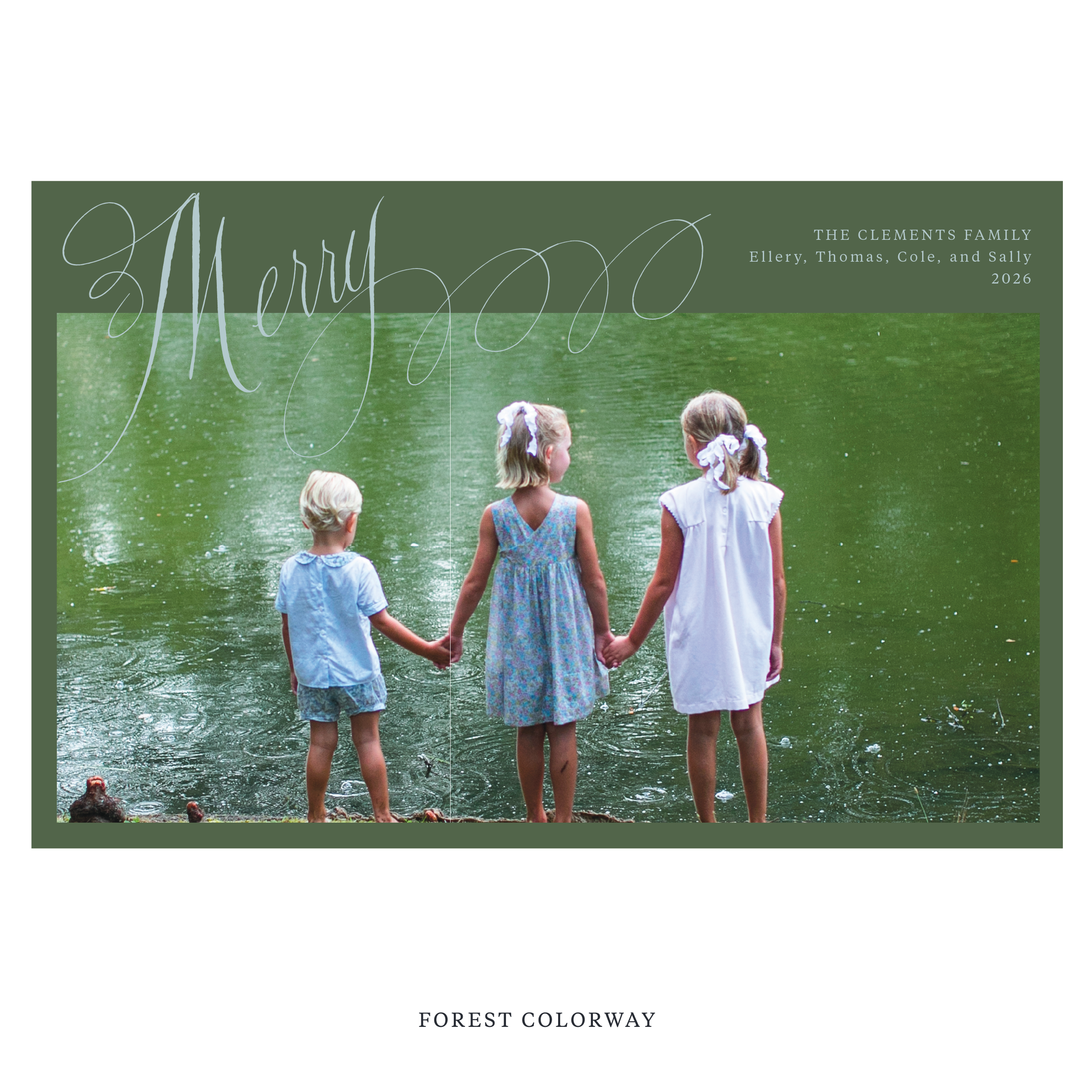 Clement Digital Photo Holiday Card, Extra Large