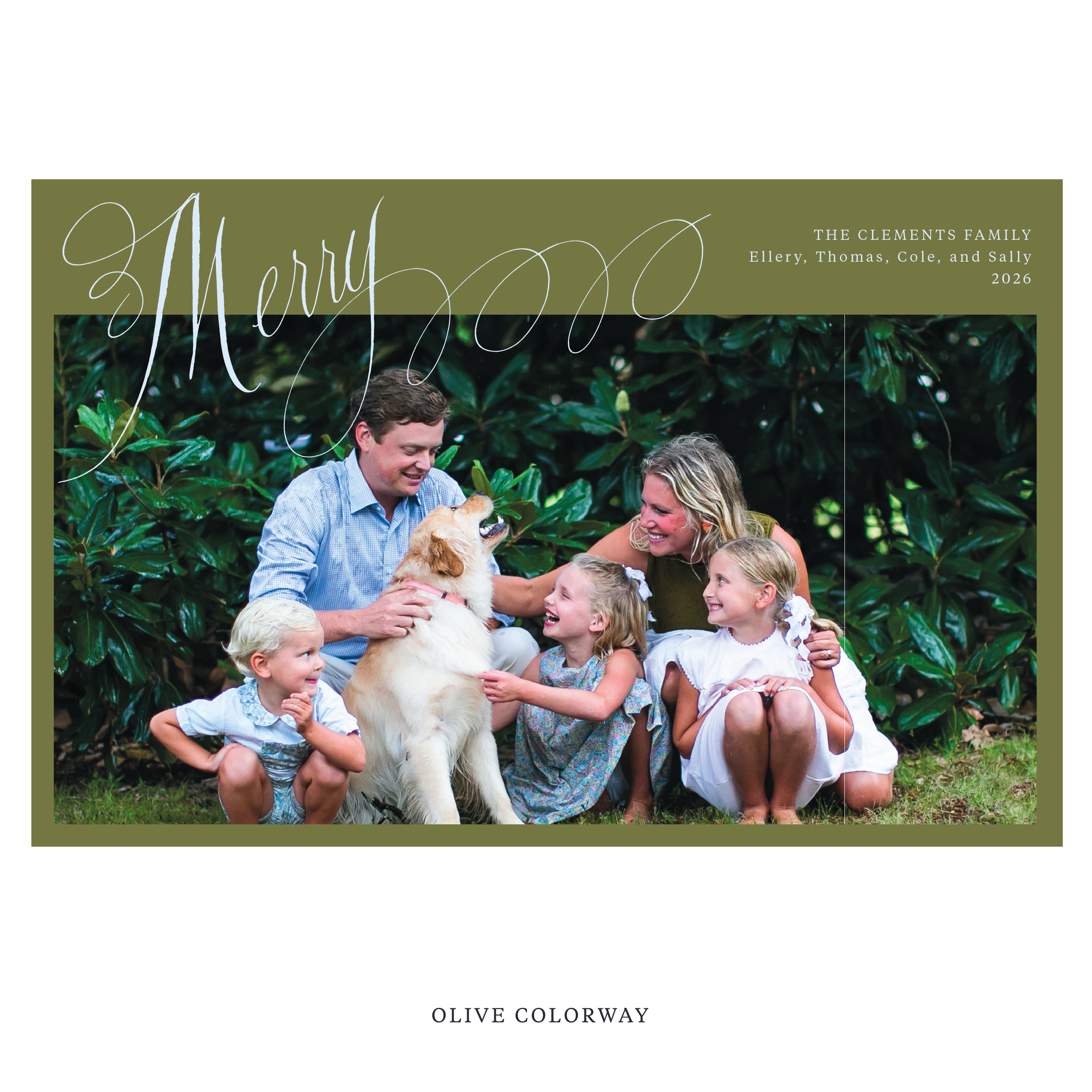 Clement Digital Photo Holiday Card, Extra Large