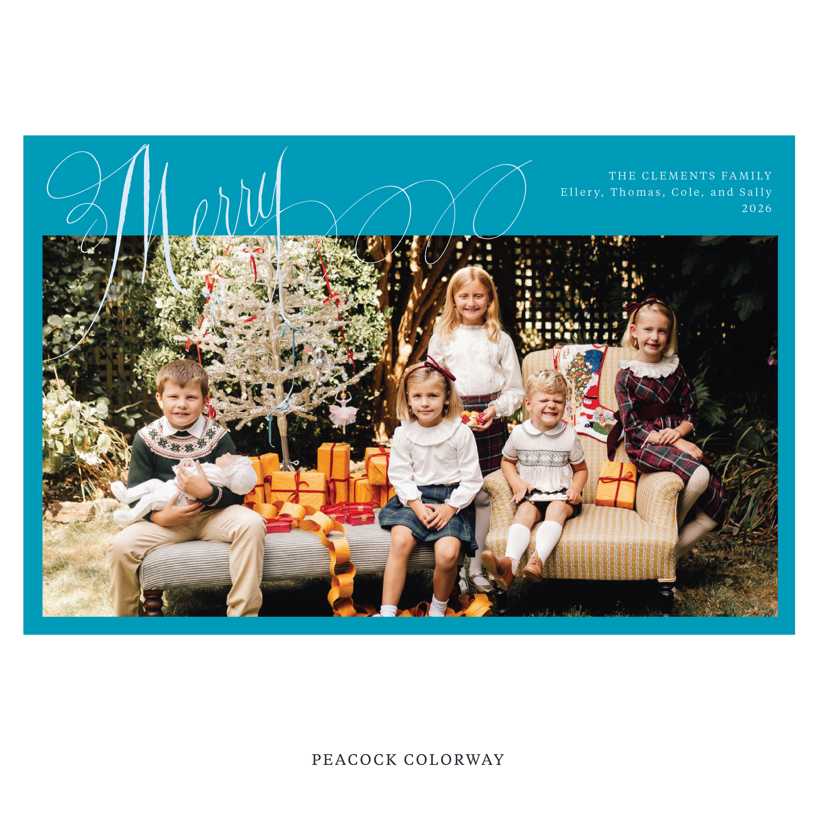 Clement Digital Photo Holiday Card, Extra Large