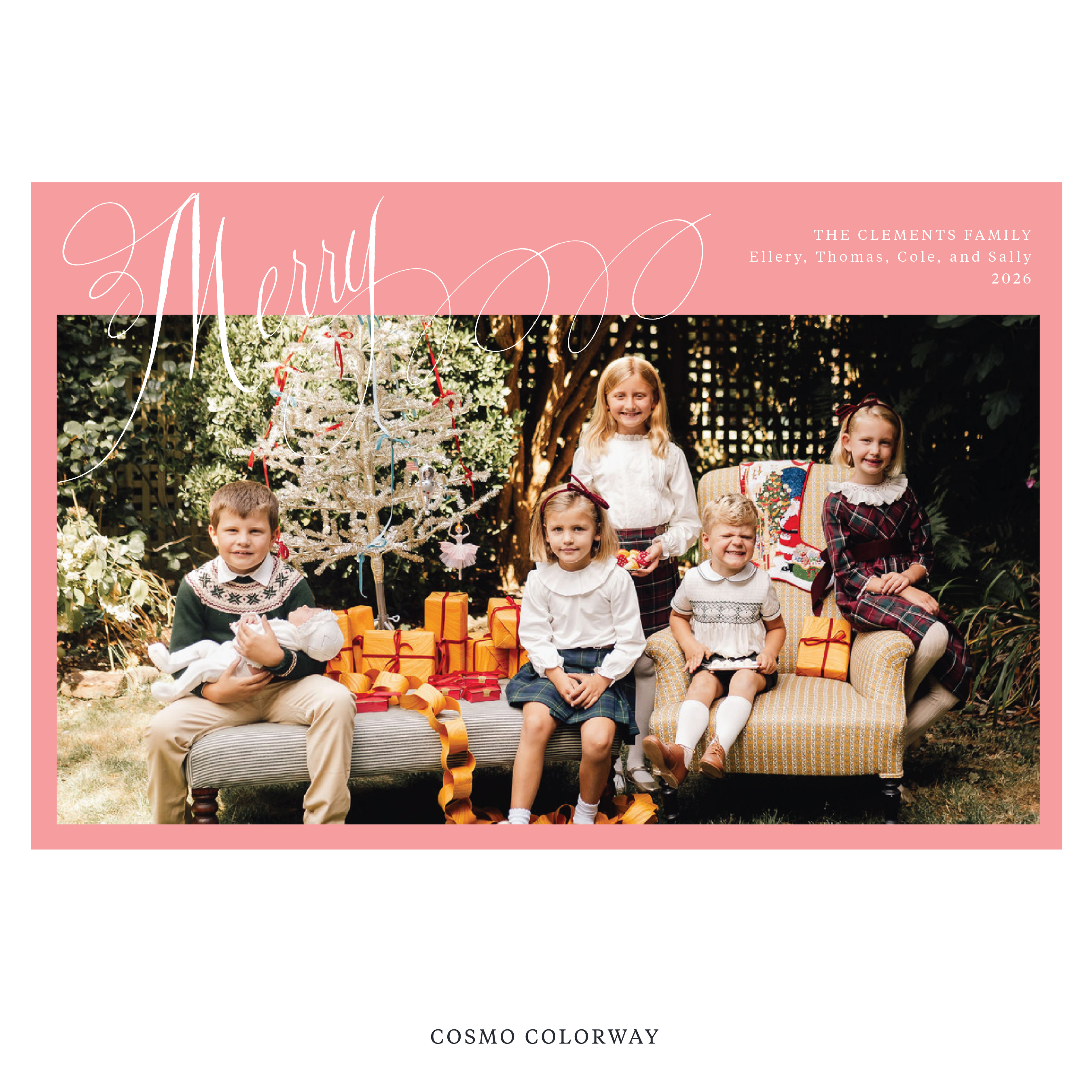 Clement Digital Photo Holiday Card, Extra Large