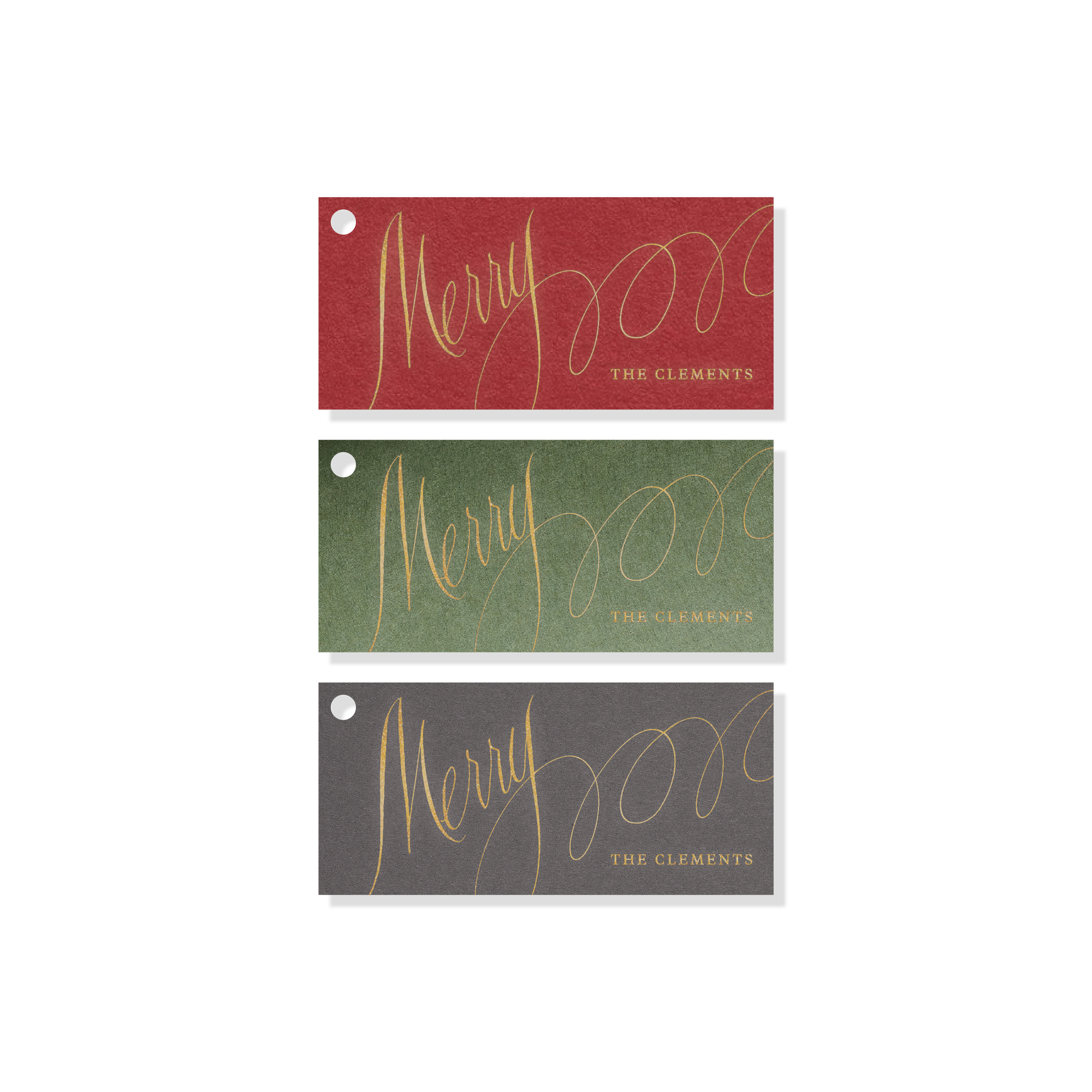 Clement Engraved Holiday Tag