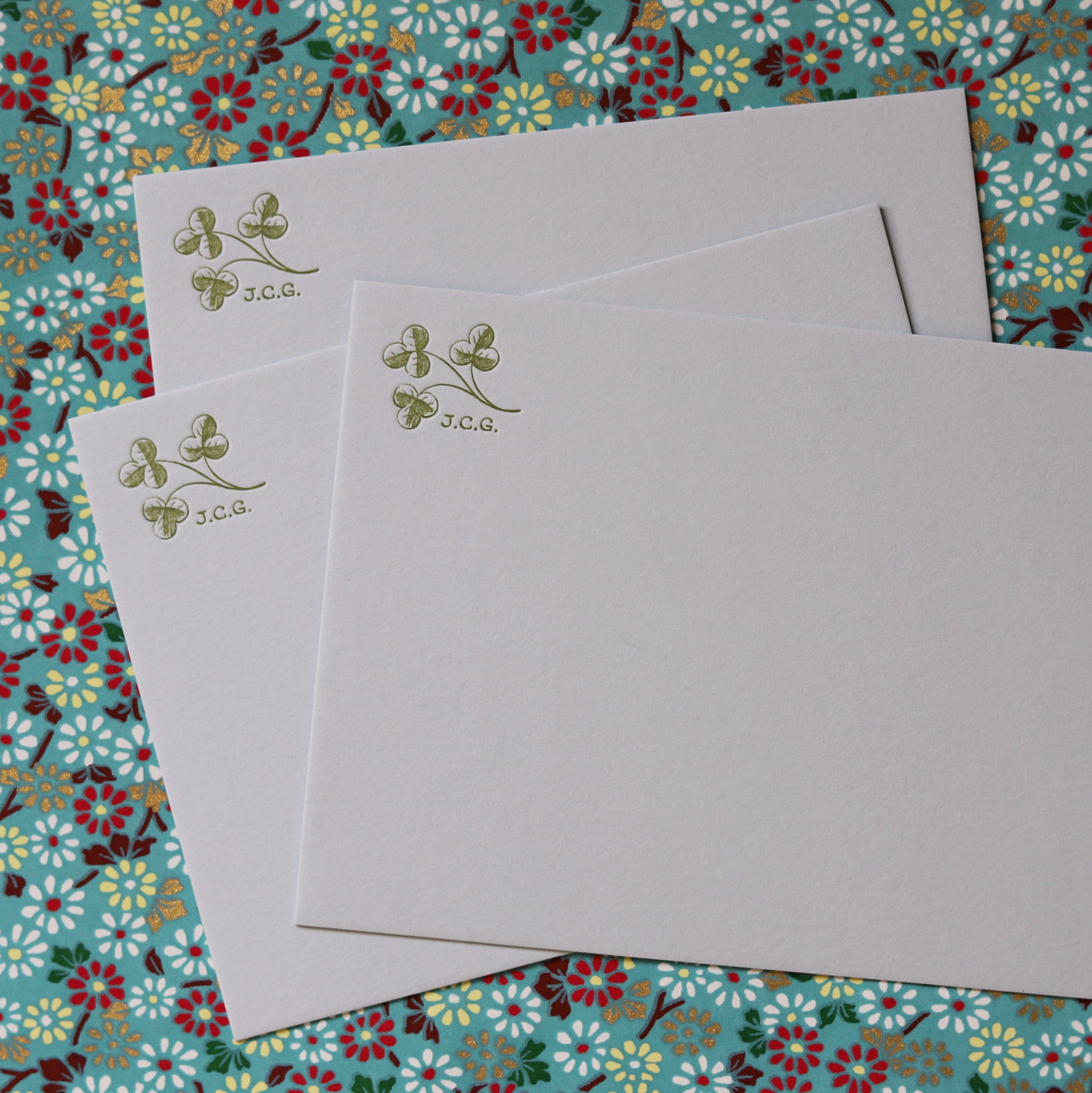 Clover Letterpress Stationery