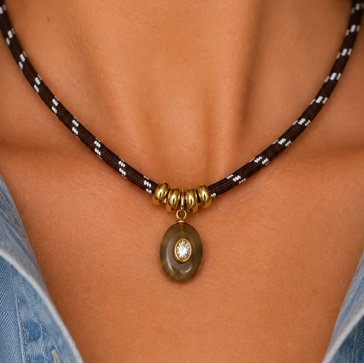 Cocoa Cord Necklace