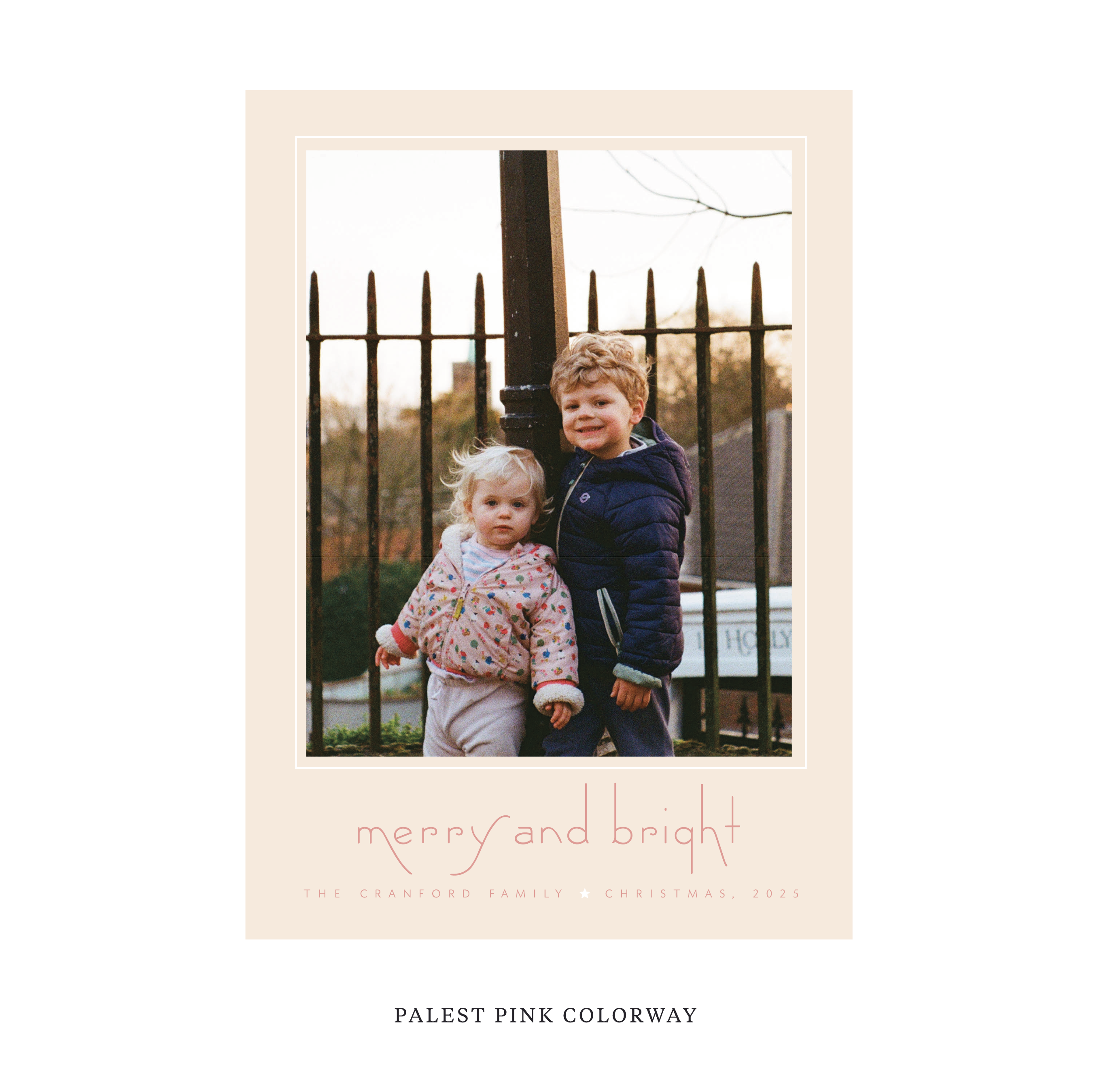 Cranford Classic Flat Print Holiday Card, Large