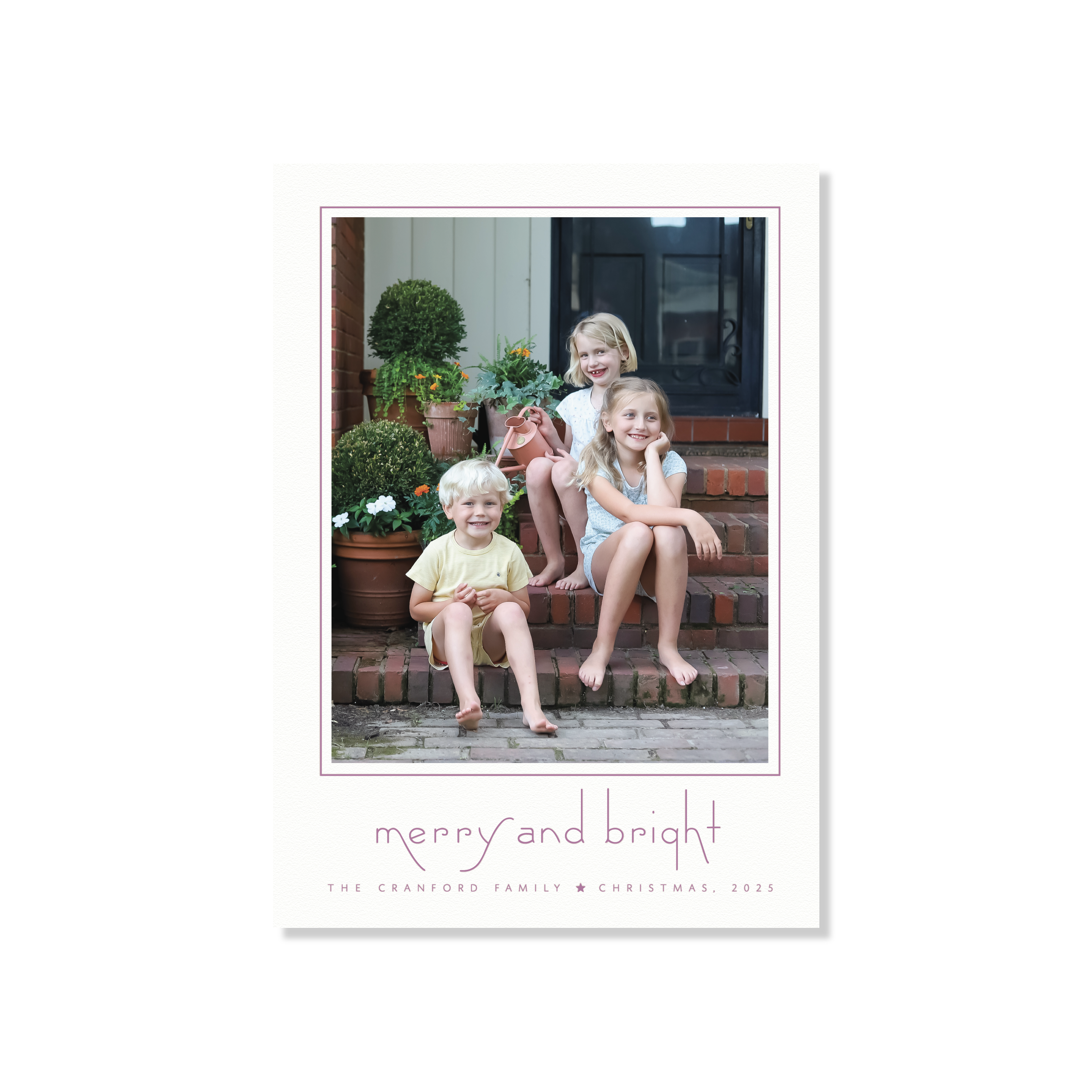 Cranford Letterpress Holiday Card, Large
