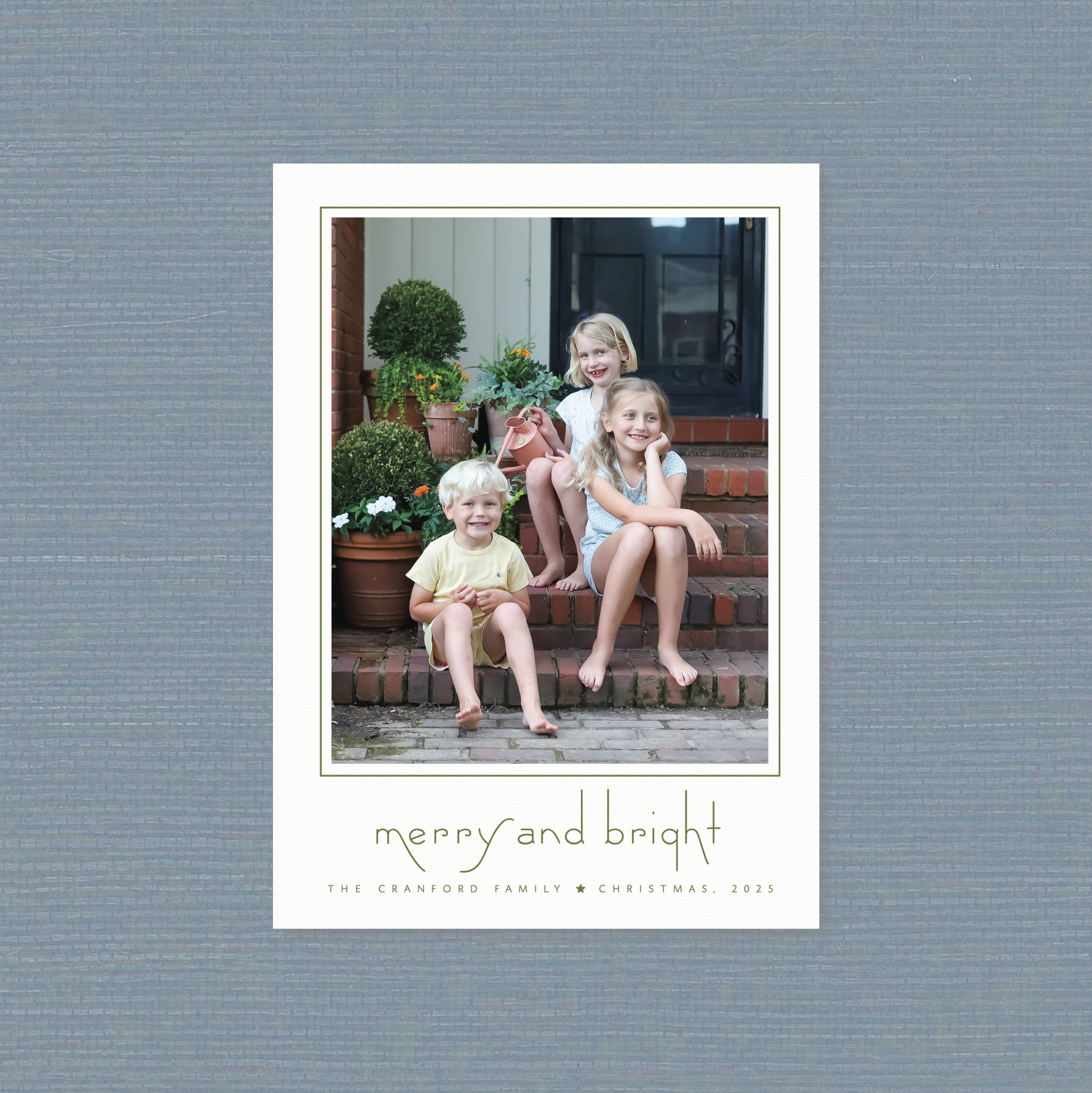 Cranford Letterpress Holiday Card, Large