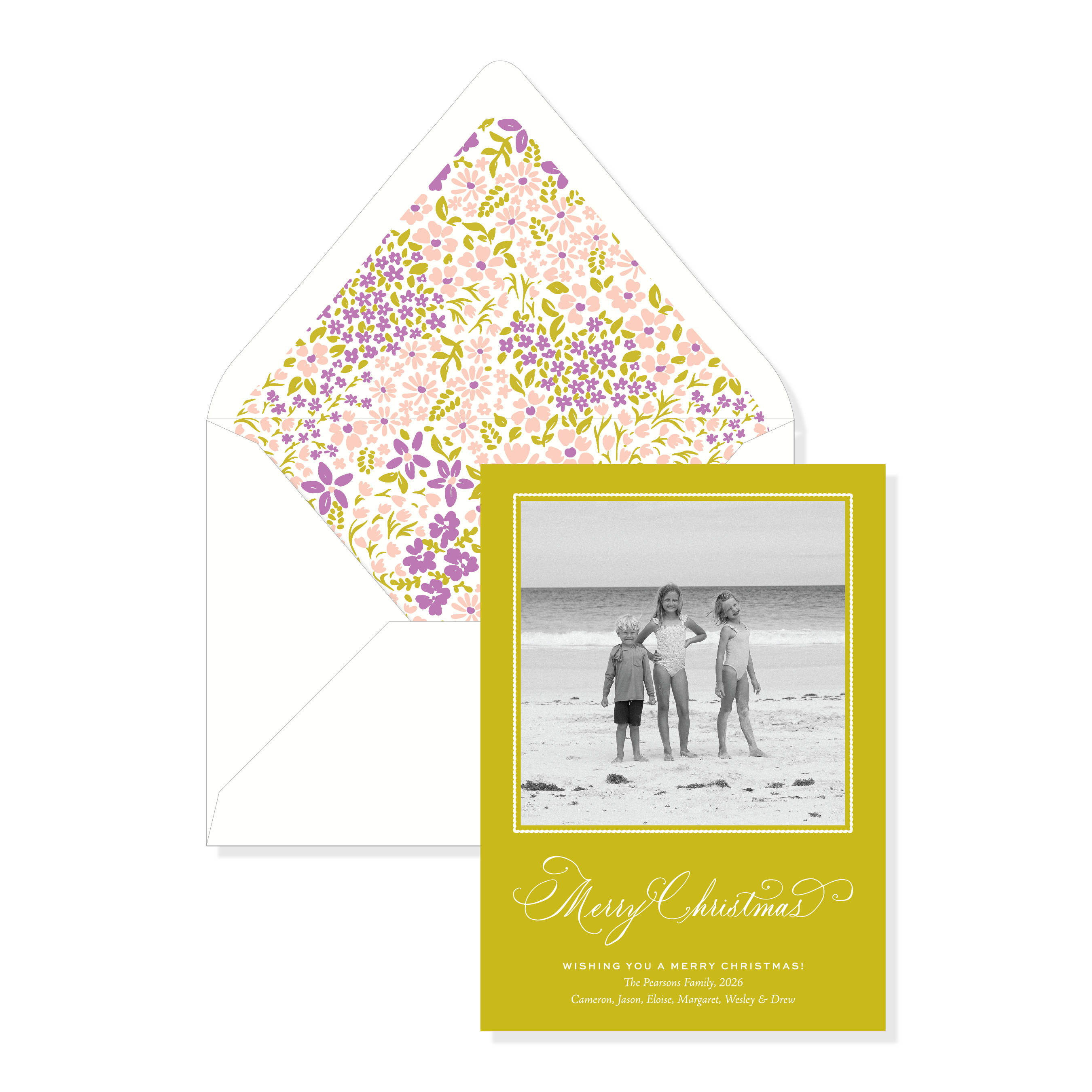 Daisydell Garden Classic Printed Holiday Card