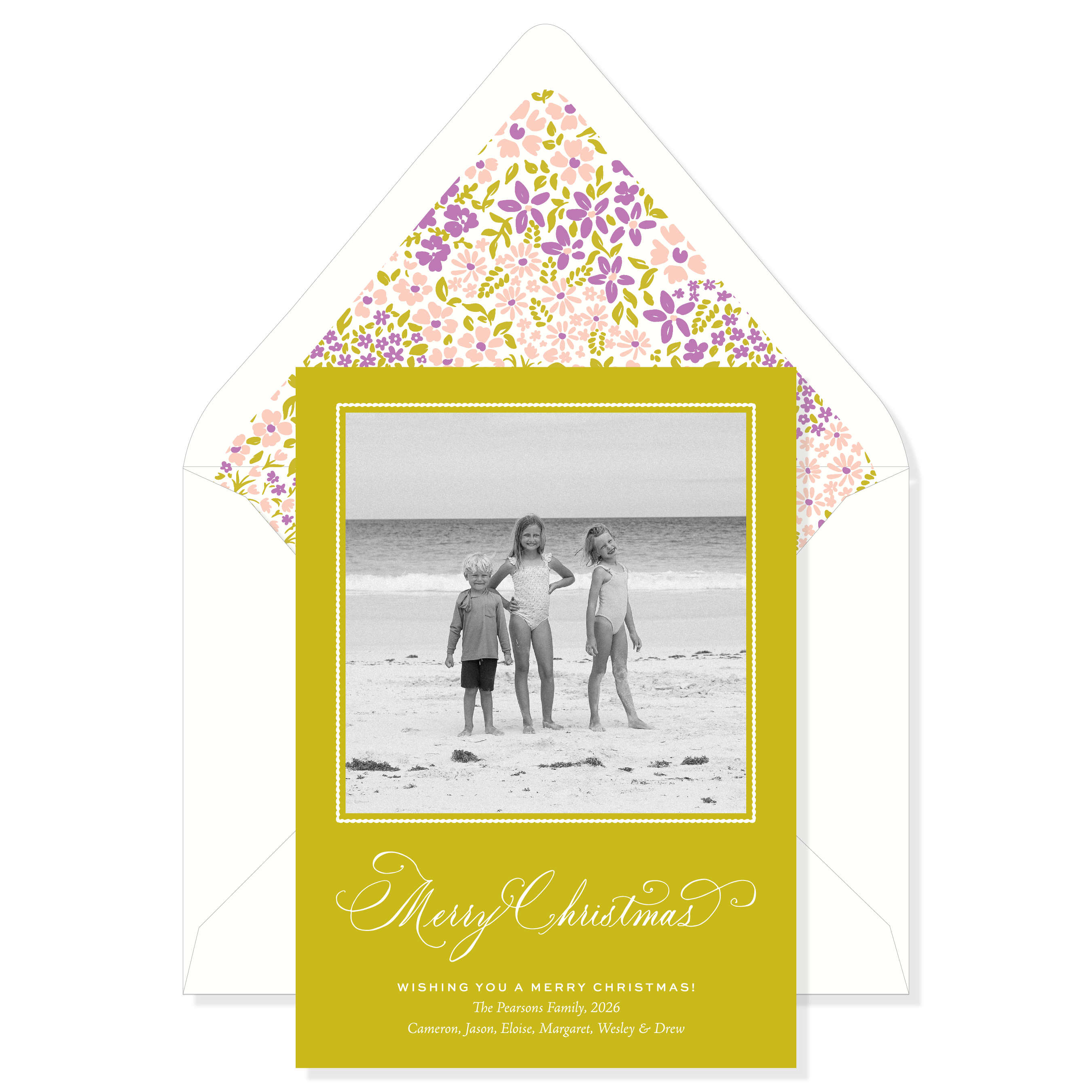 Daisydell Garden Classic Printed Holiday Card