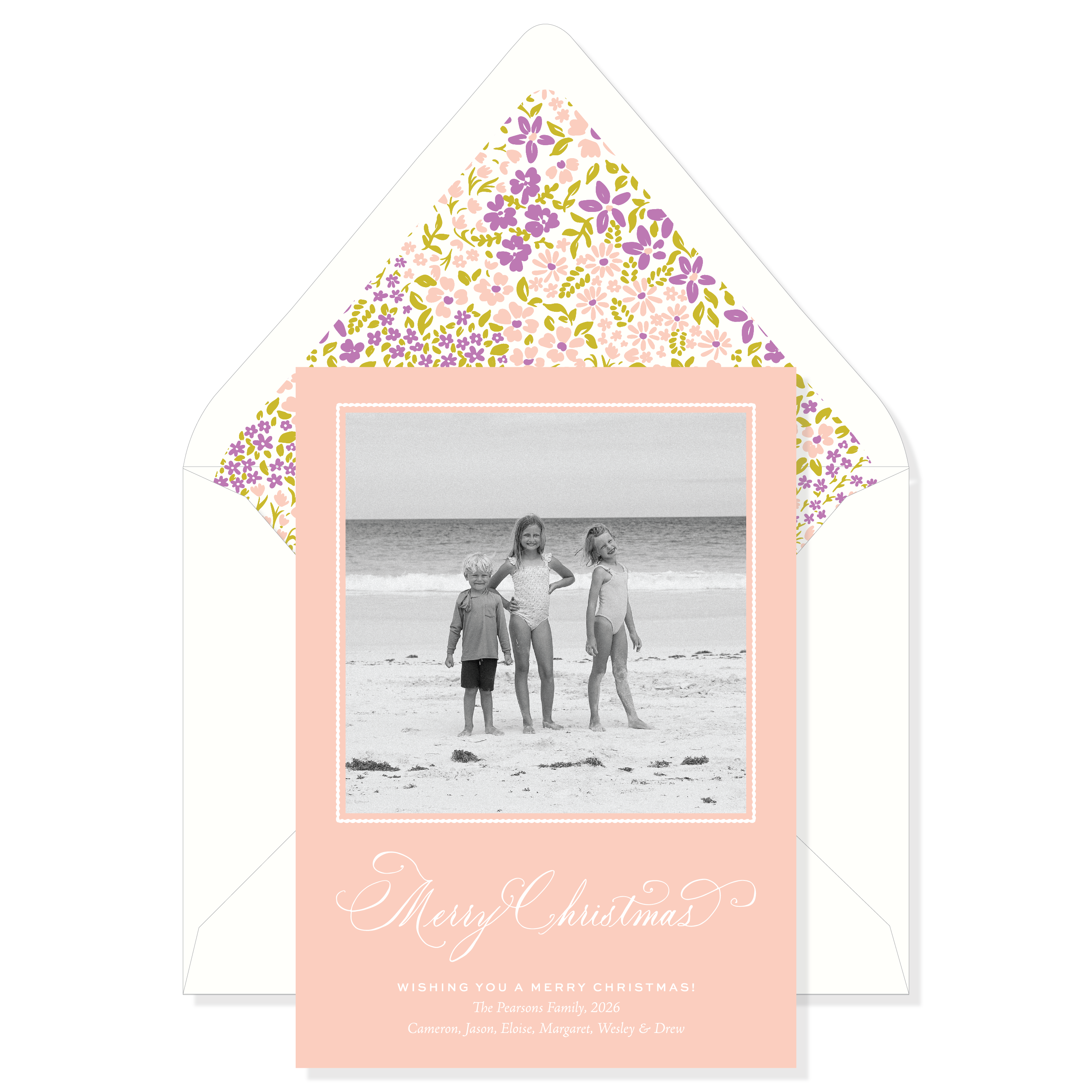 Daisydell Garden Classic Printed Holiday Card