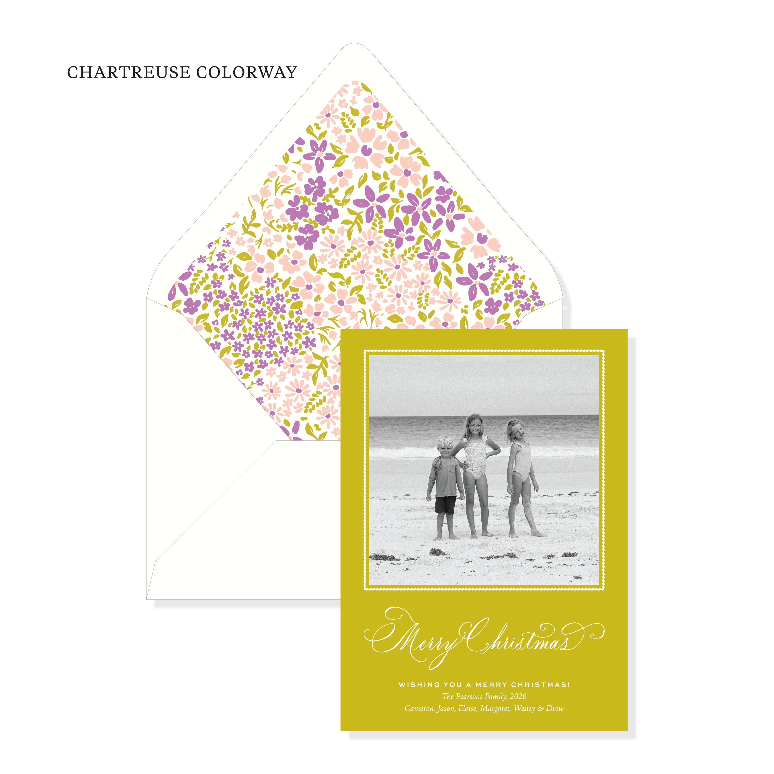 Daisydell Garden Classic Printed Holiday Card