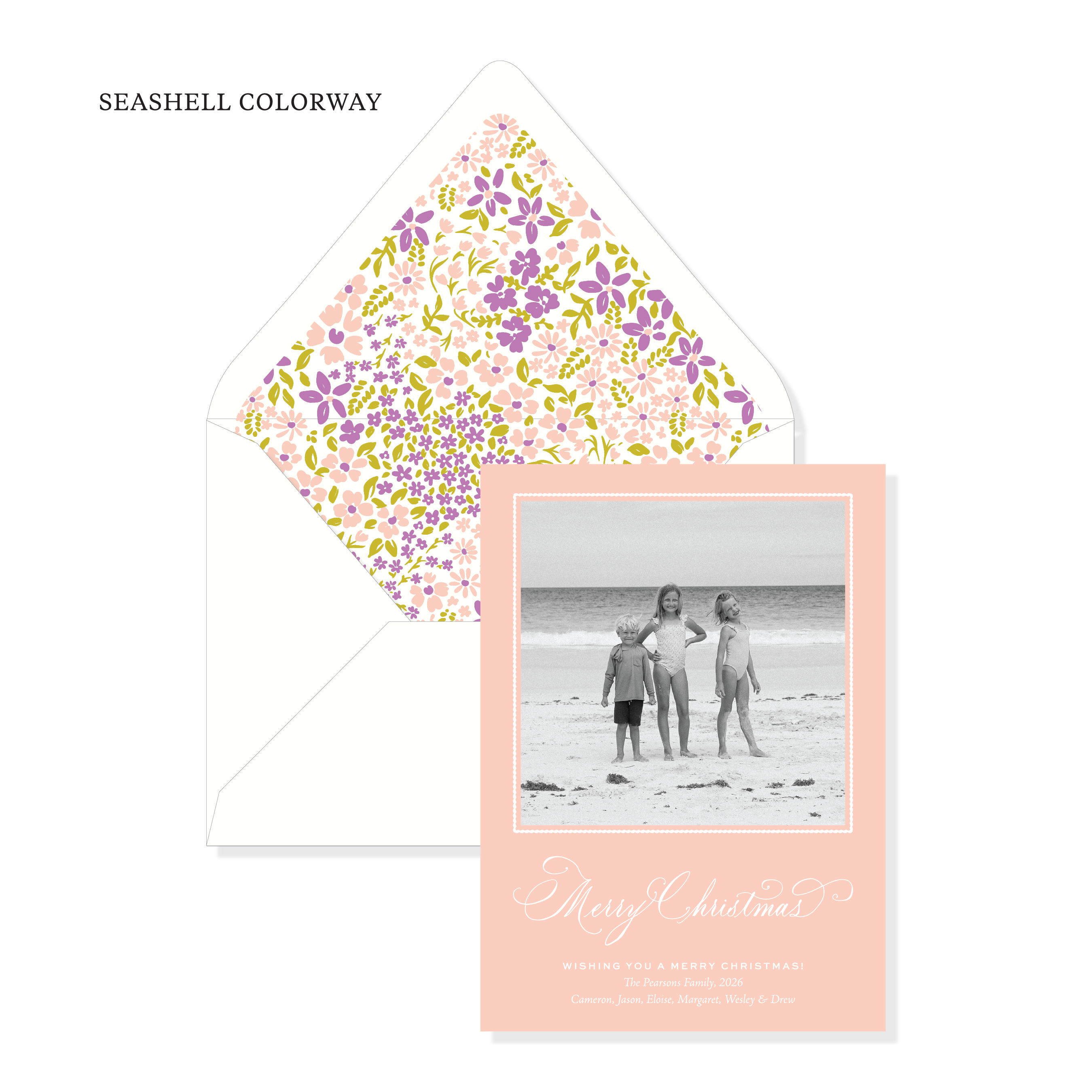 Daisydell Garden Classic Printed Holiday Card