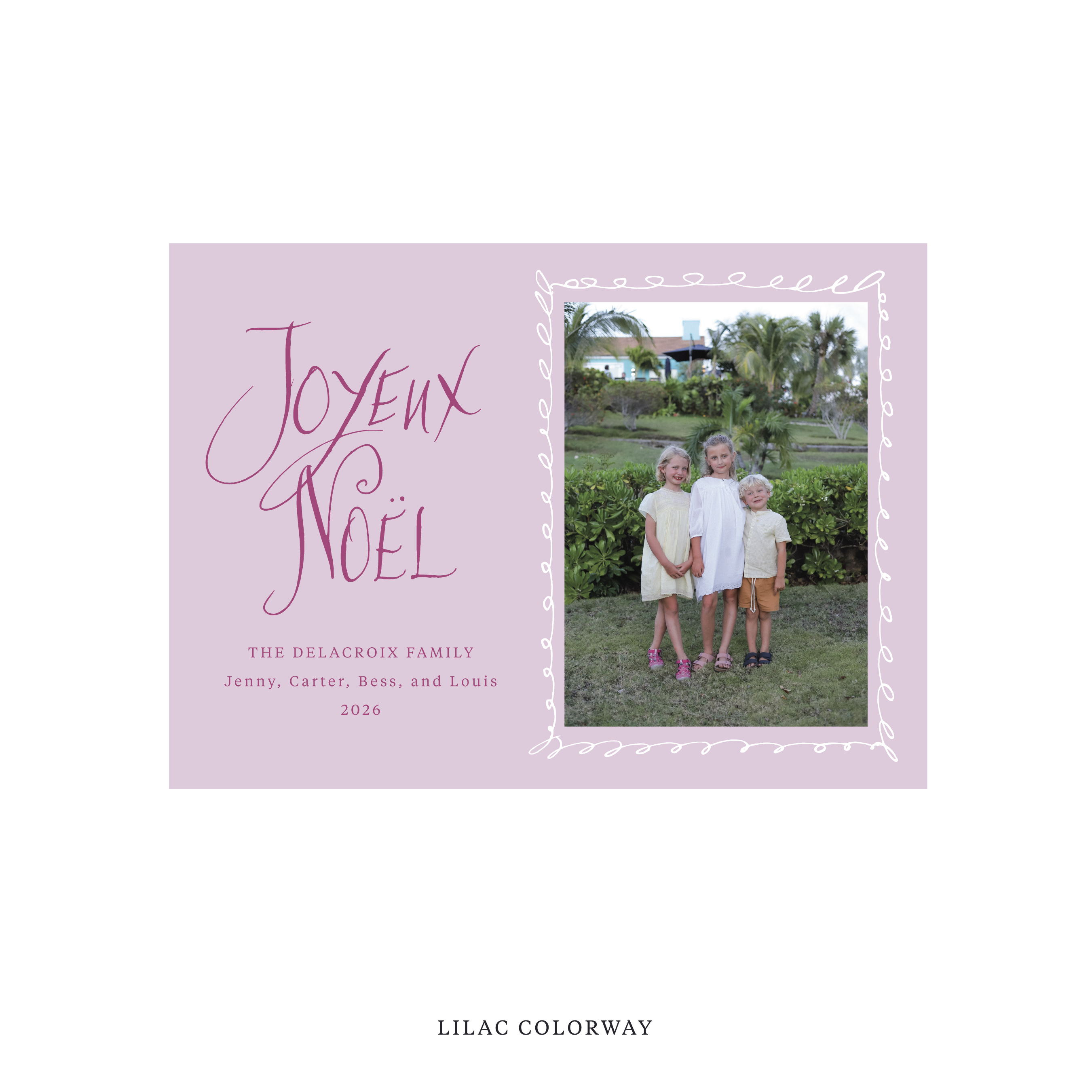 Dorsett Classic Flat Print Holiday Card, Medium