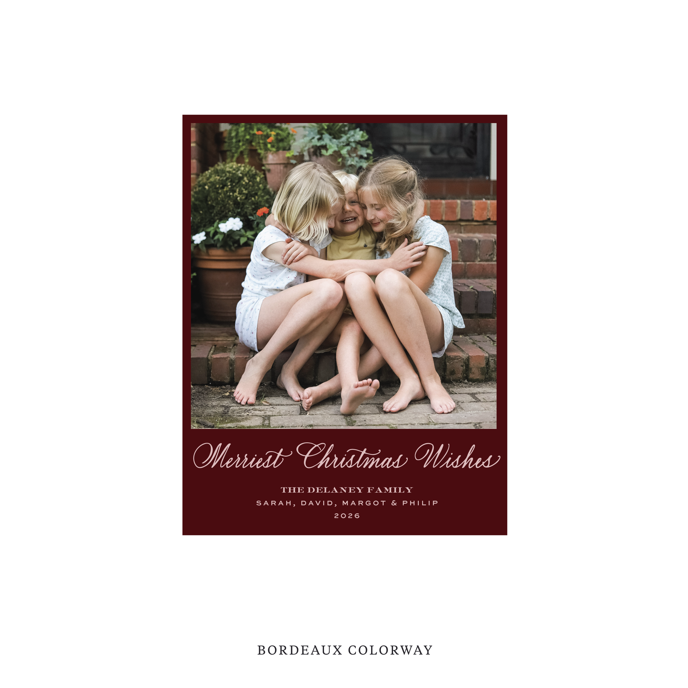 Goodwin Classic Flat Print Holiday Card, Small